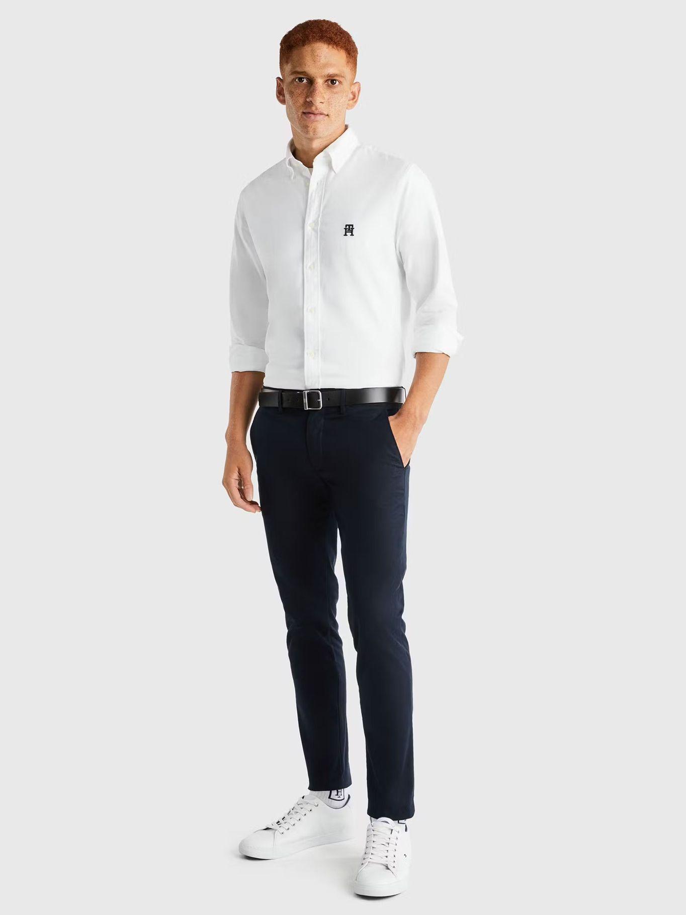 Camisa Regular Fit Monogram Blanco Tommy Hilfiger-1