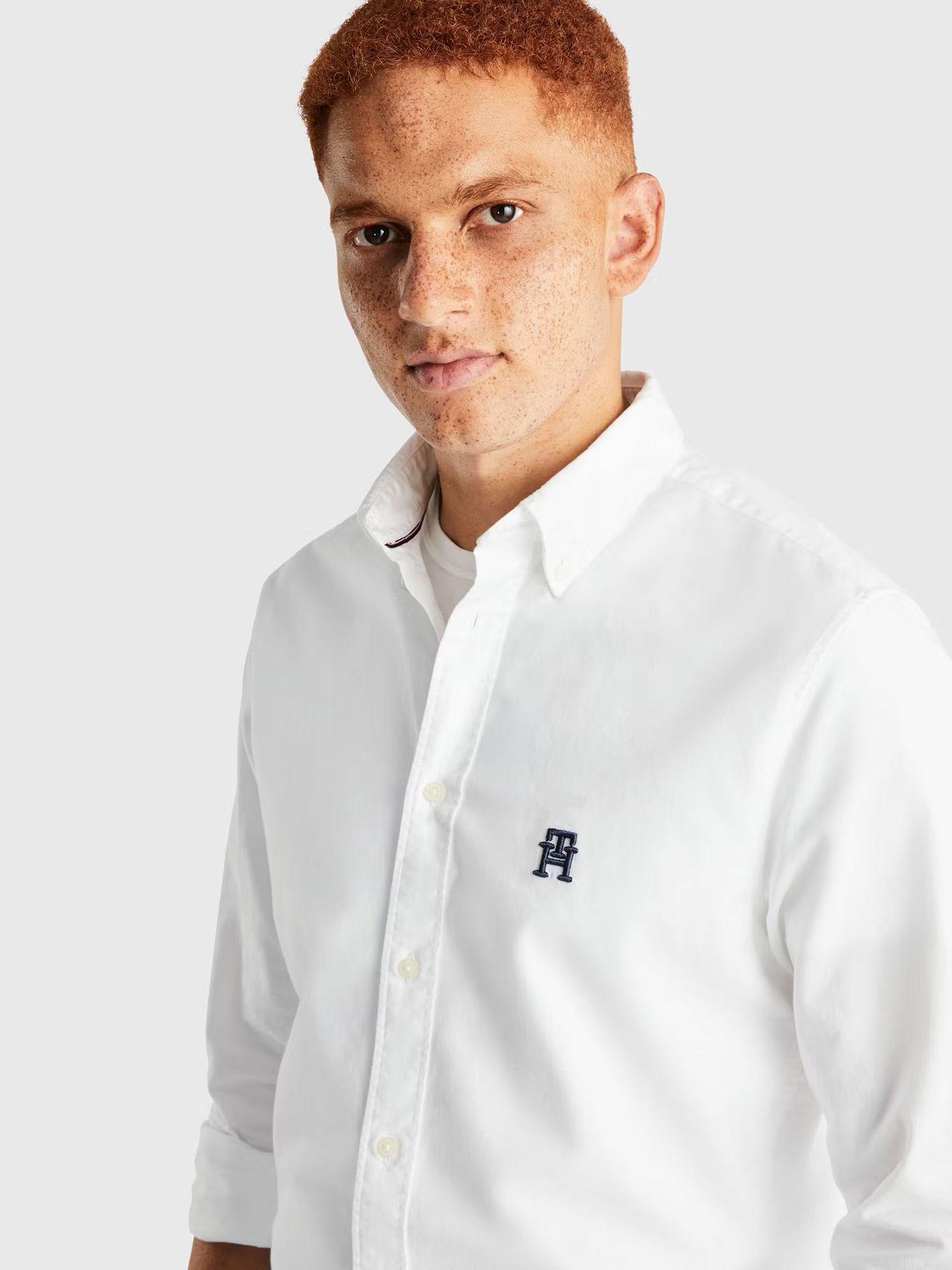 Camisa Regular Fit Monogram Blanco Tommy Hilfiger-3