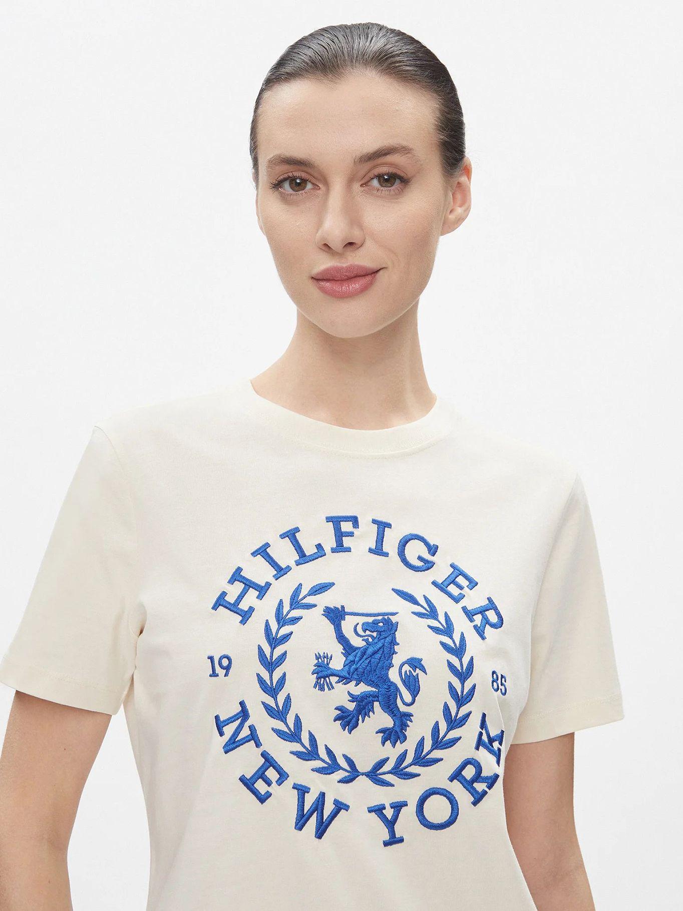 POLERA REGULAR FIT LOGO CREST BLANCO TOMMY HILFIGER-3