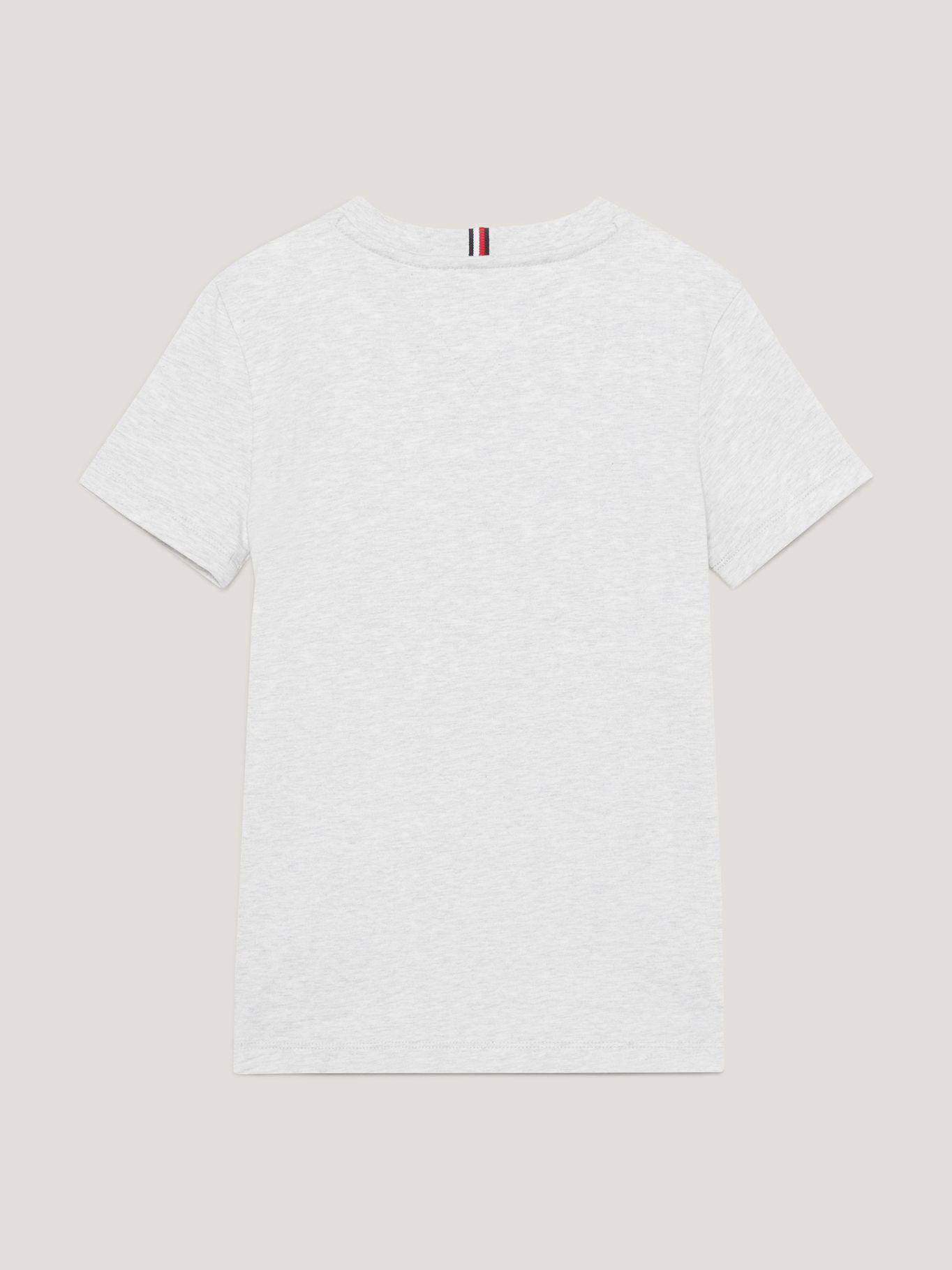 Polera Con Logo Script Gris Tommy Hilfiger-1