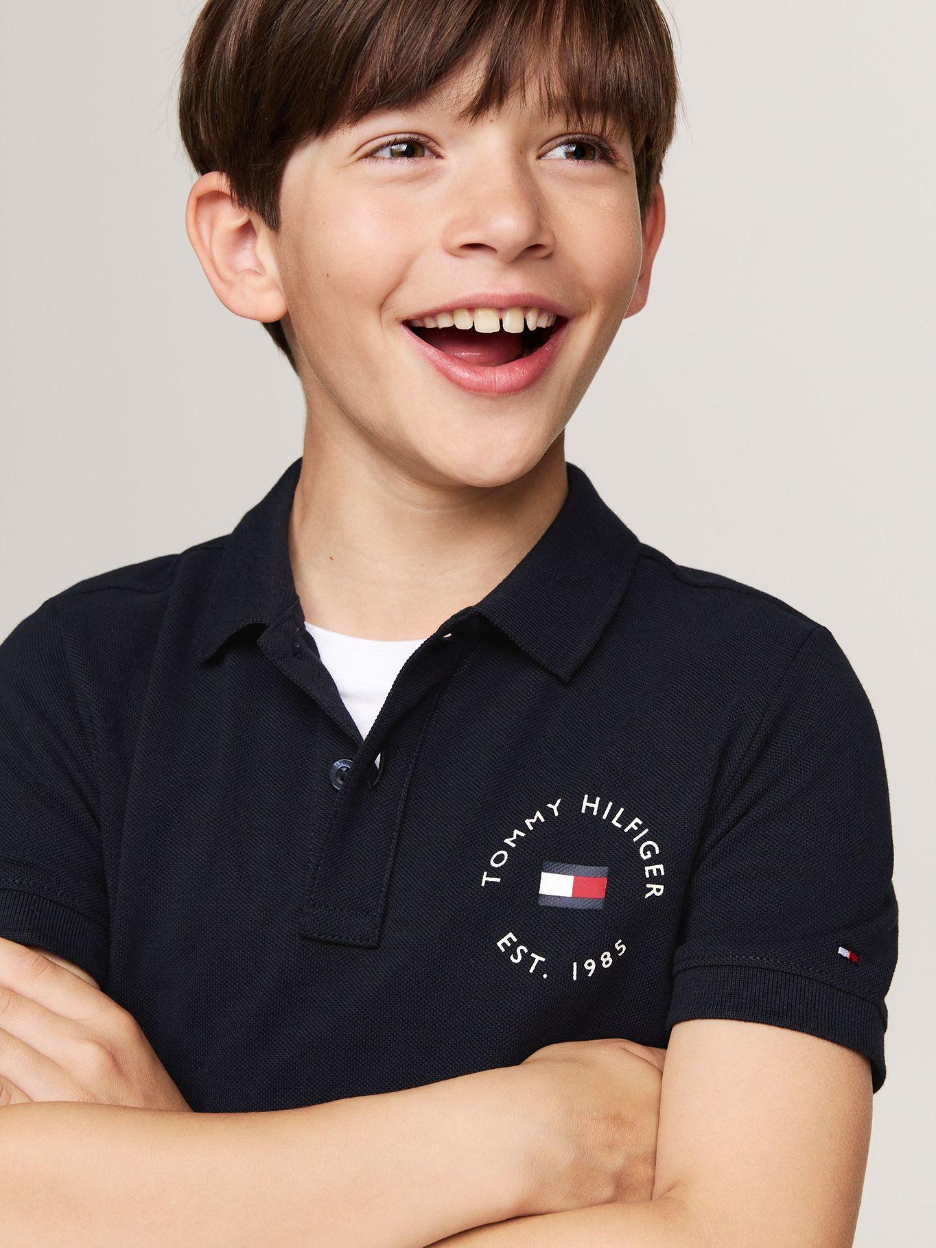 Polo De Niño Con Logo Náutico Azul Tommy Hilfiger-3