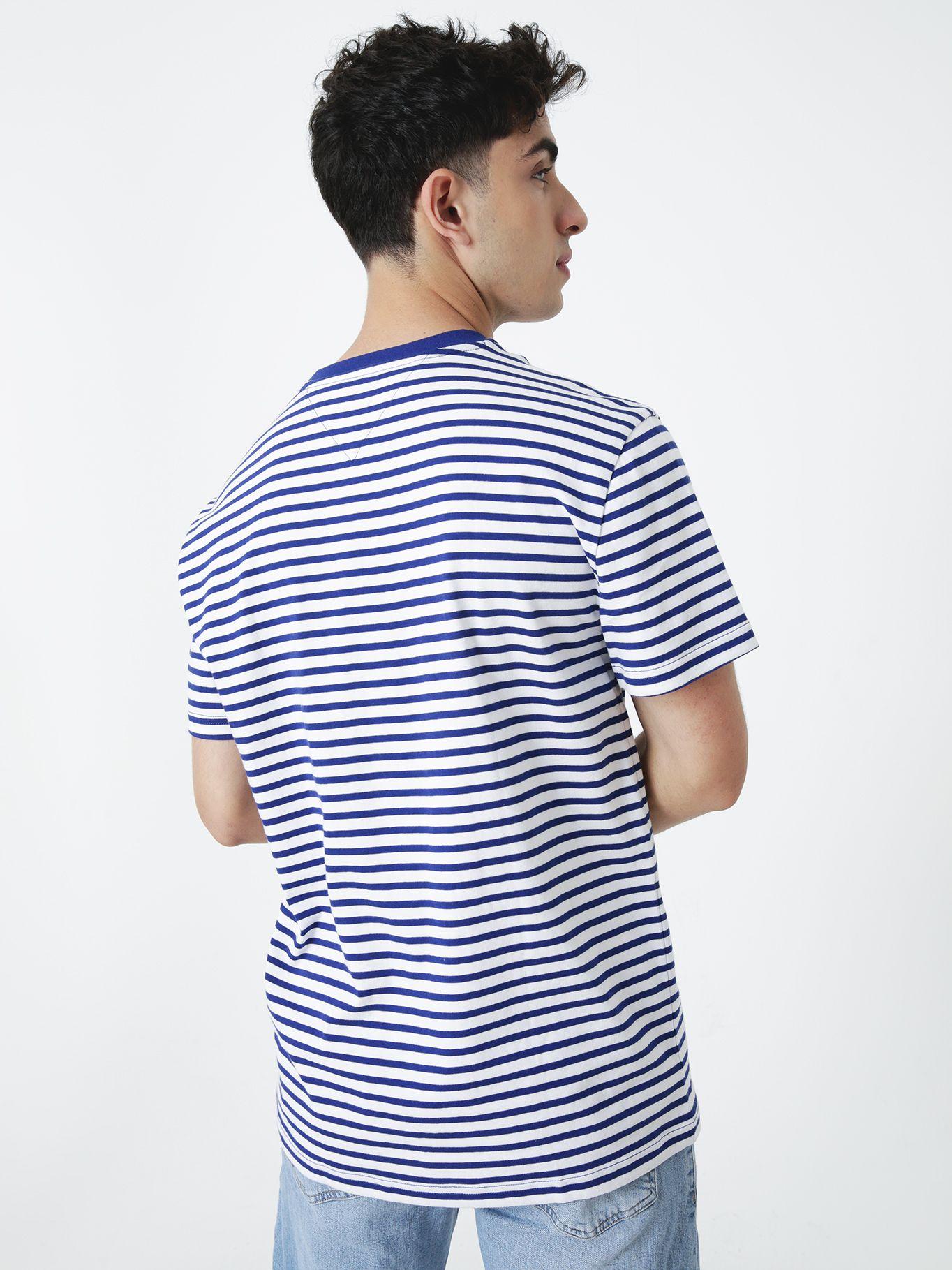Polera Classic Graphic Stripe Azul Tommy Jeans-1