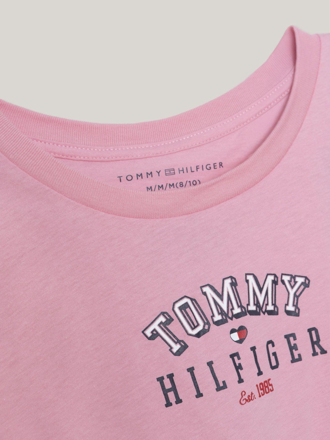 Polera De Niña Heart Flag Logo Rosado Tommy Hilfiger-2