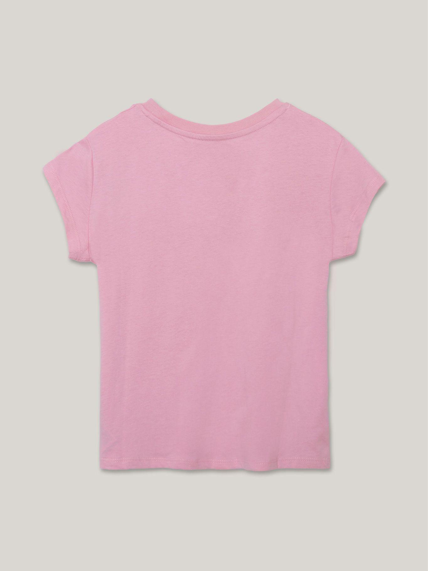 Polera De Niña Heart Flag Logo Rosado Tommy Hilfiger-3