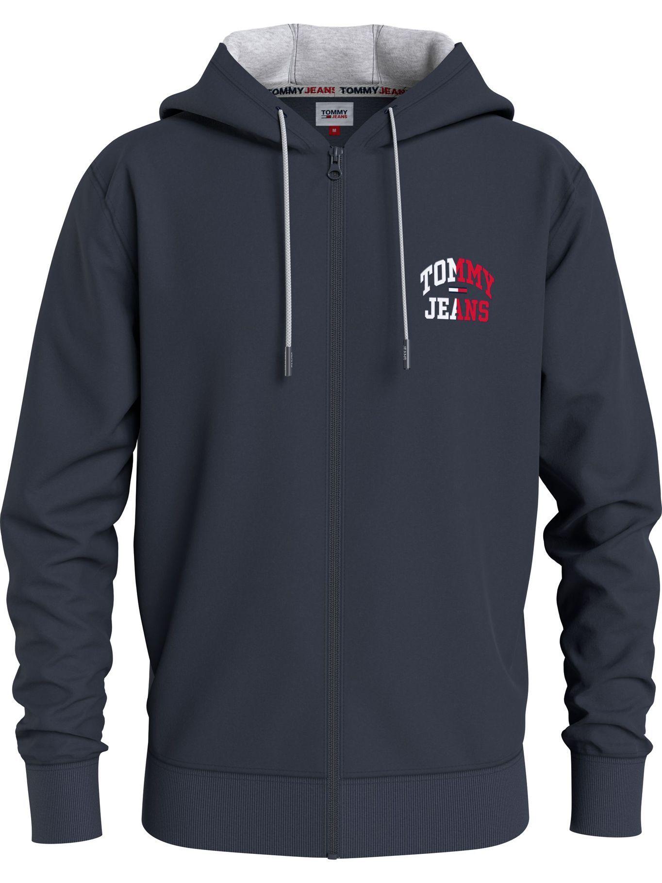 Polerón con Cierre y Logo Azul Gombre Tommy Jeans MY2-0