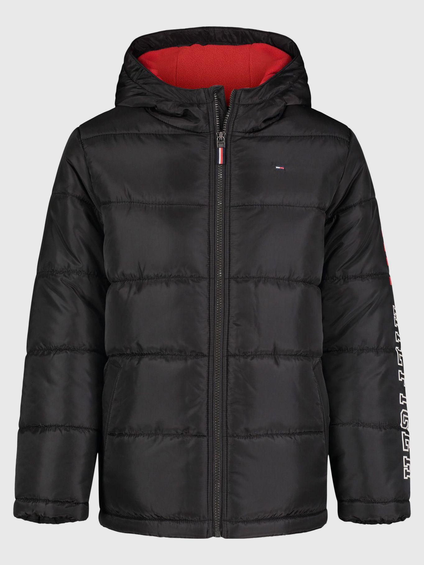 Parka Puffer Con Logo Negro Tommy Hilfiger-0