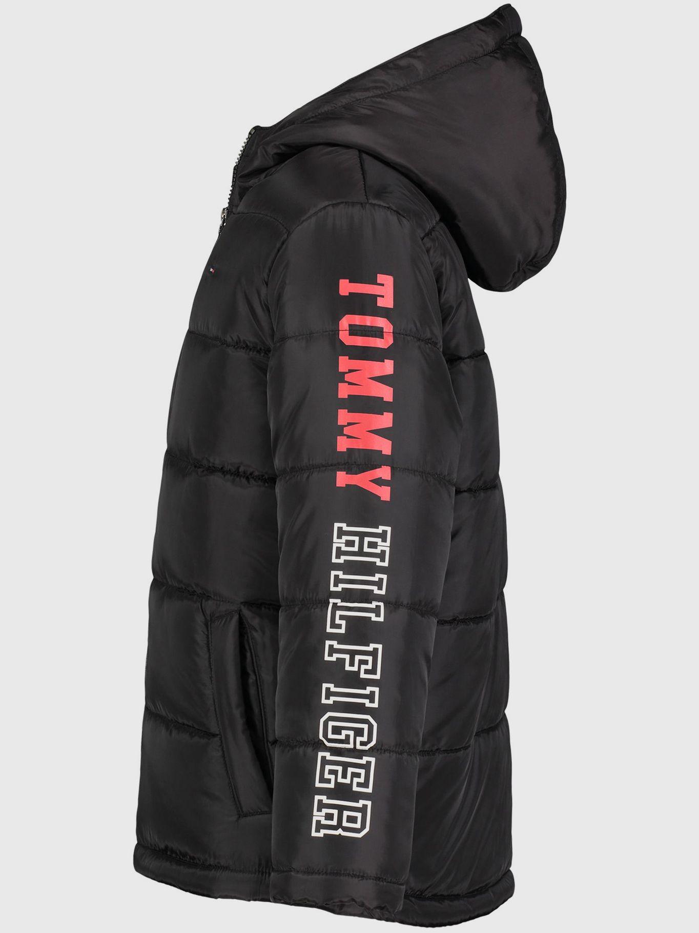 Parka Puffer Con Logo Negro Tommy Hilfiger-2