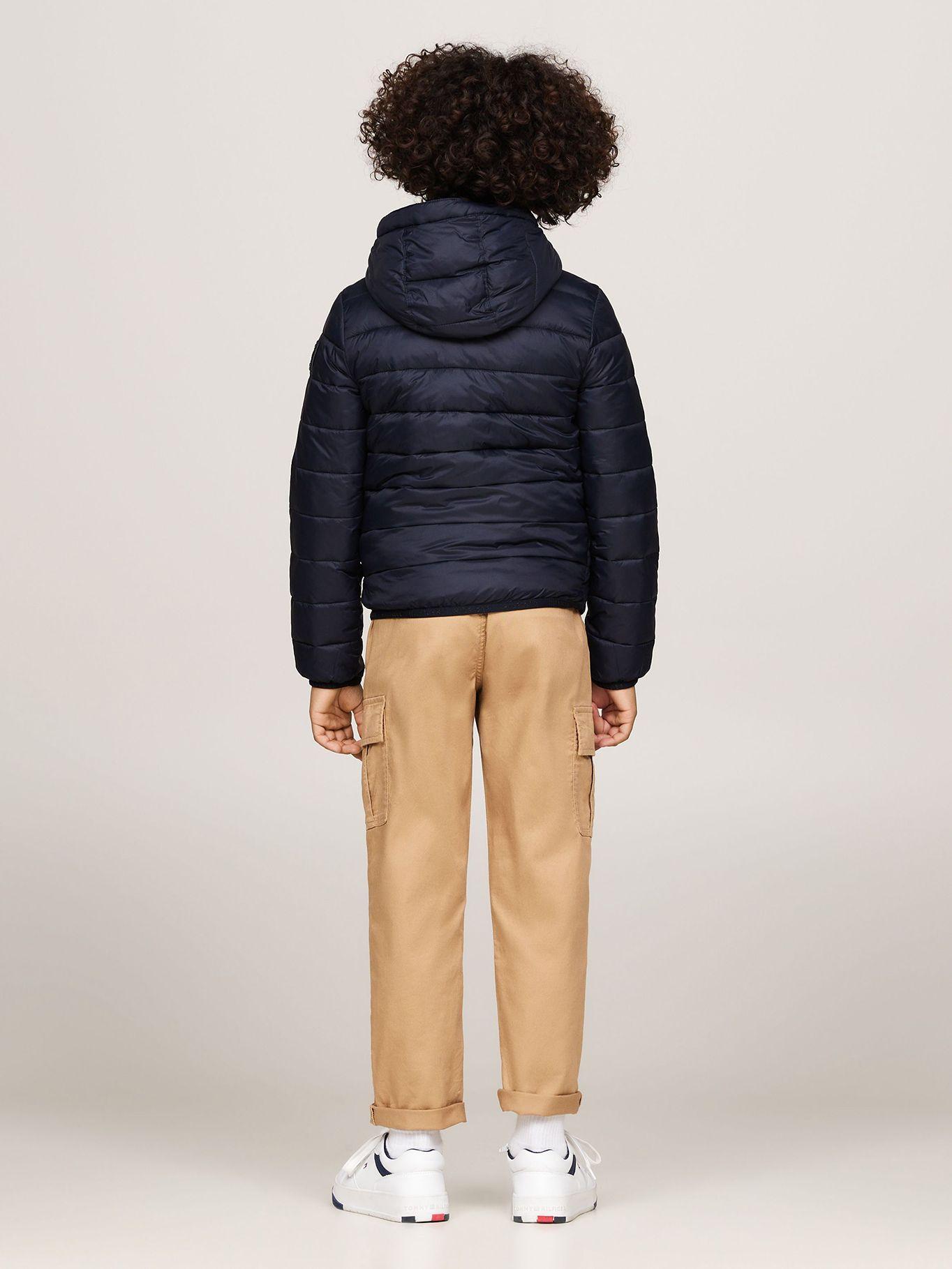 Parka Ligera De Niño Con Logo Azul Tommy Hilfiger-2