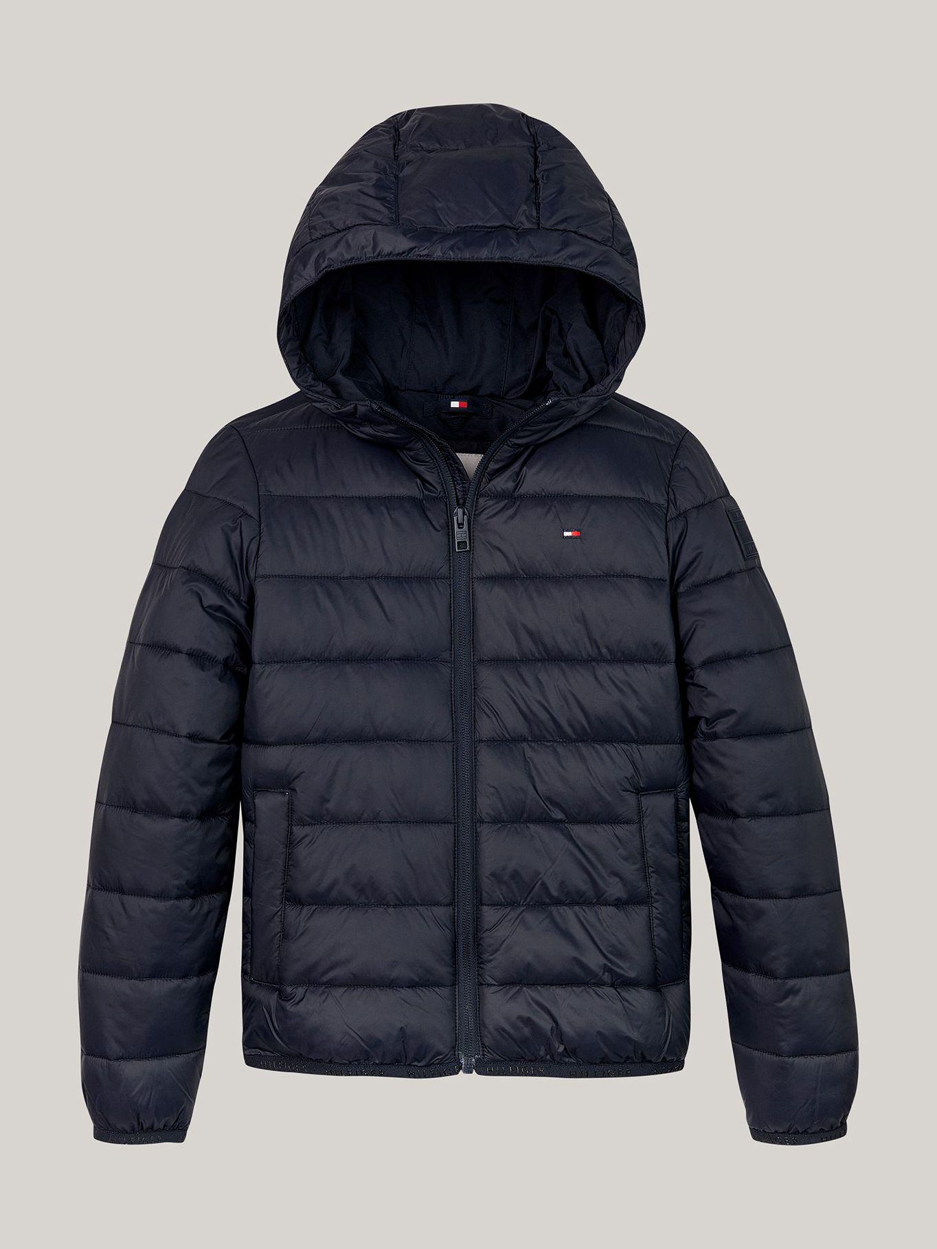 Parka Ligera De Niño Con Logo Azul Tommy Hilfiger-4