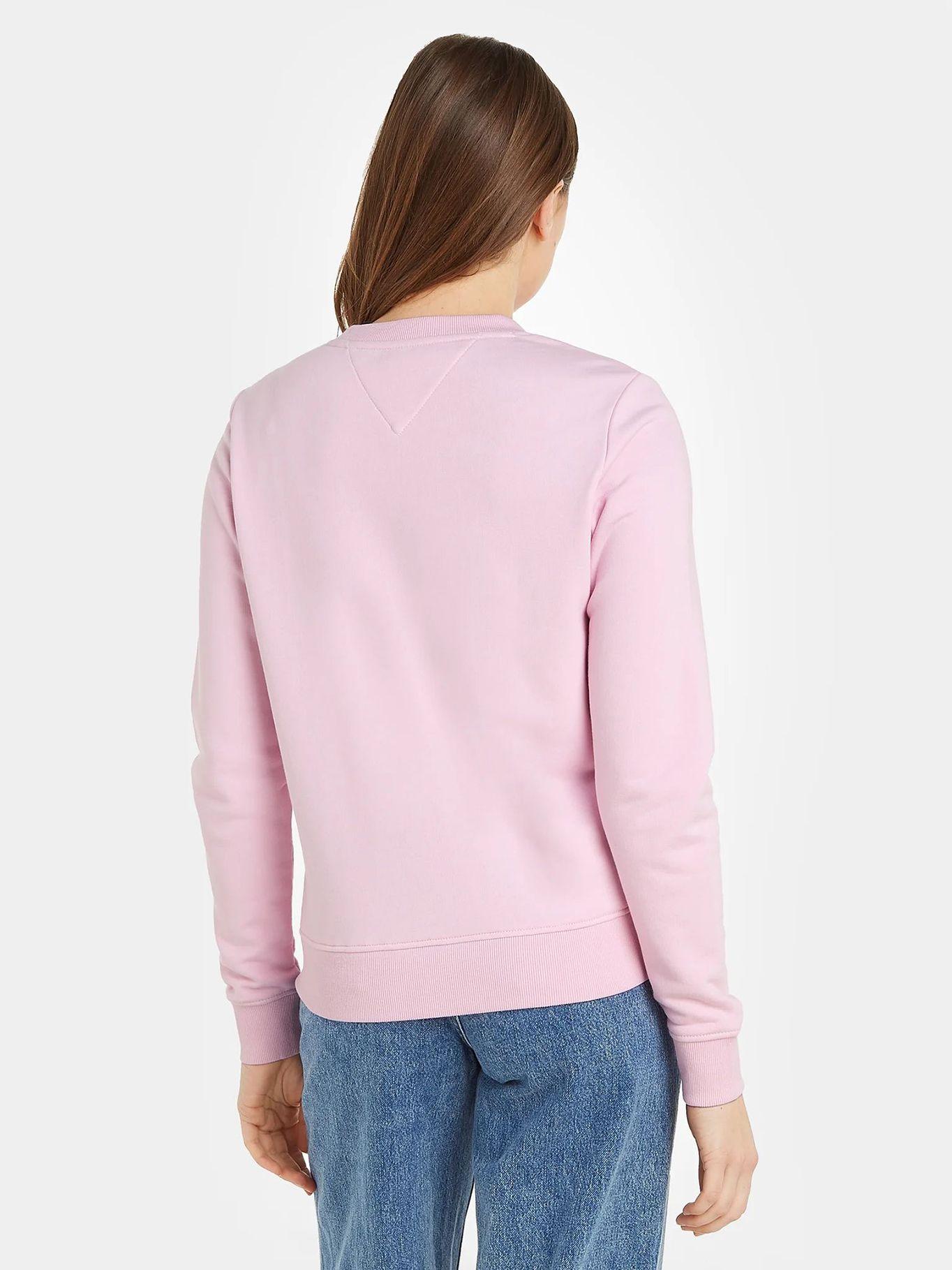 Polerón Modern C-Neck Con Logo Rosado Tommy Jeans-1