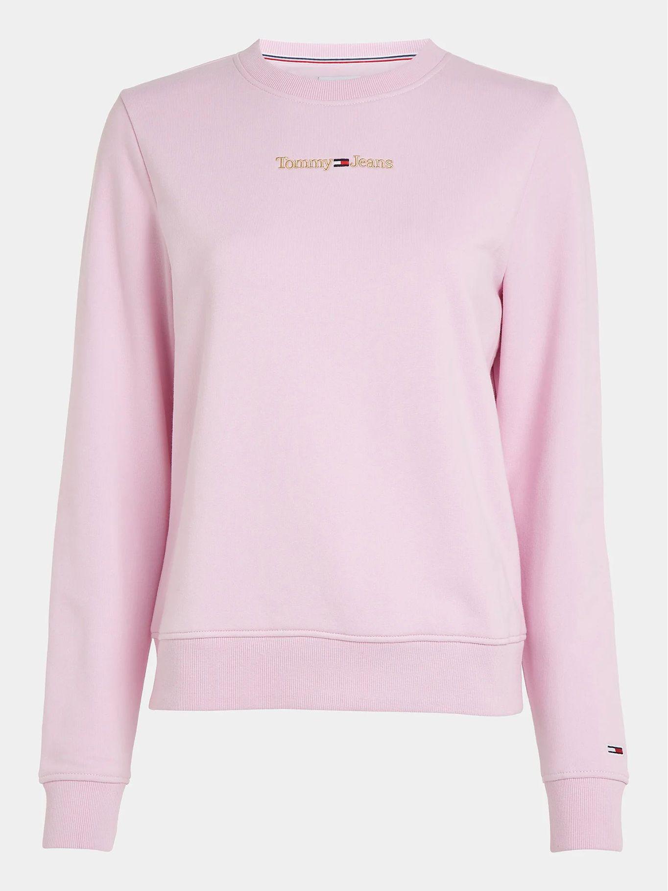 Polerón Modern C-Neck Con Logo Rosado Tommy Jeans-4