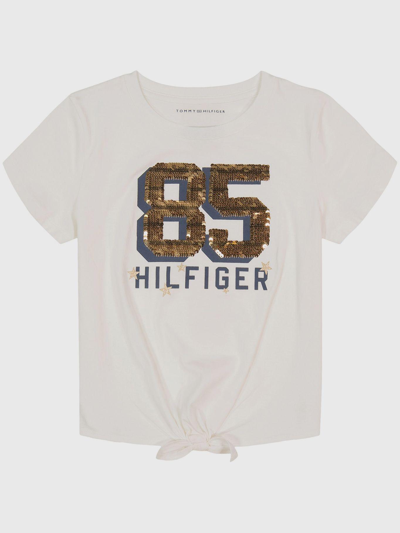 Polera Logo 85 Con Lentejuelas Blanco Tommy Hilfiger-1