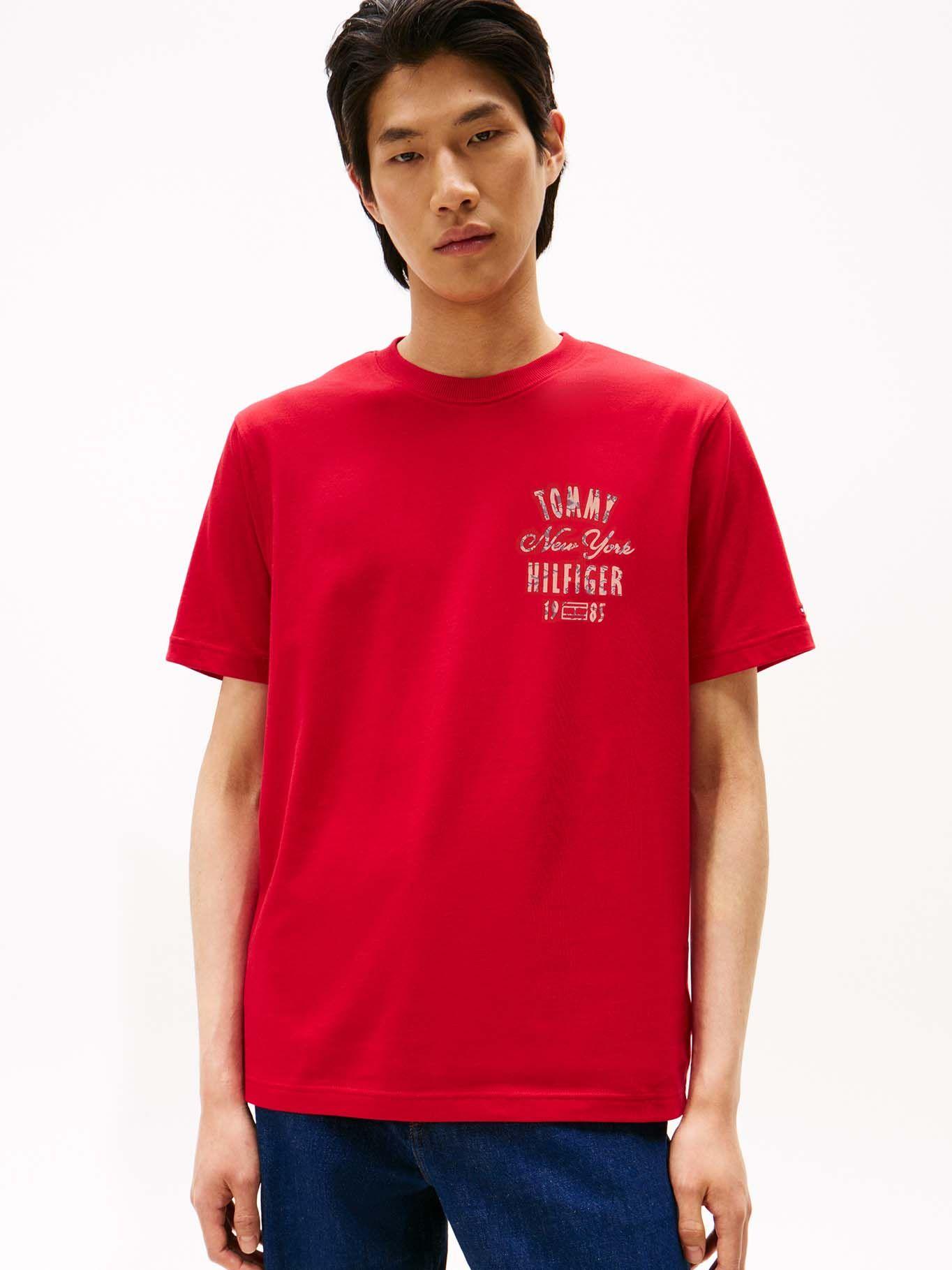 Polera Logo Gráfico Regular Fit Rojo Tommy Hilfiger-0