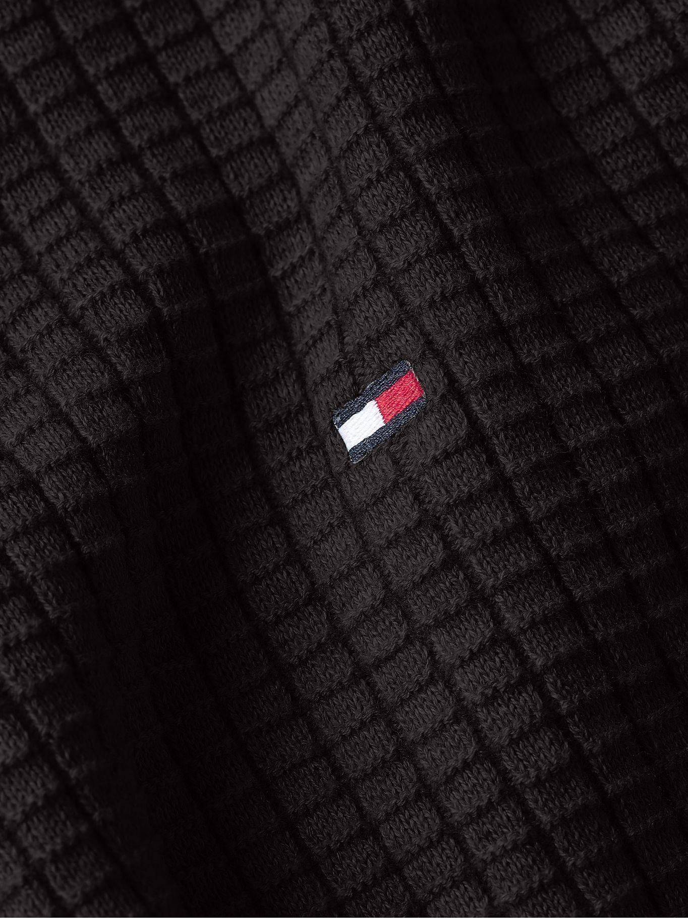 Sweater De Punto Con Cierre Negro Tommy Hilfiger-2