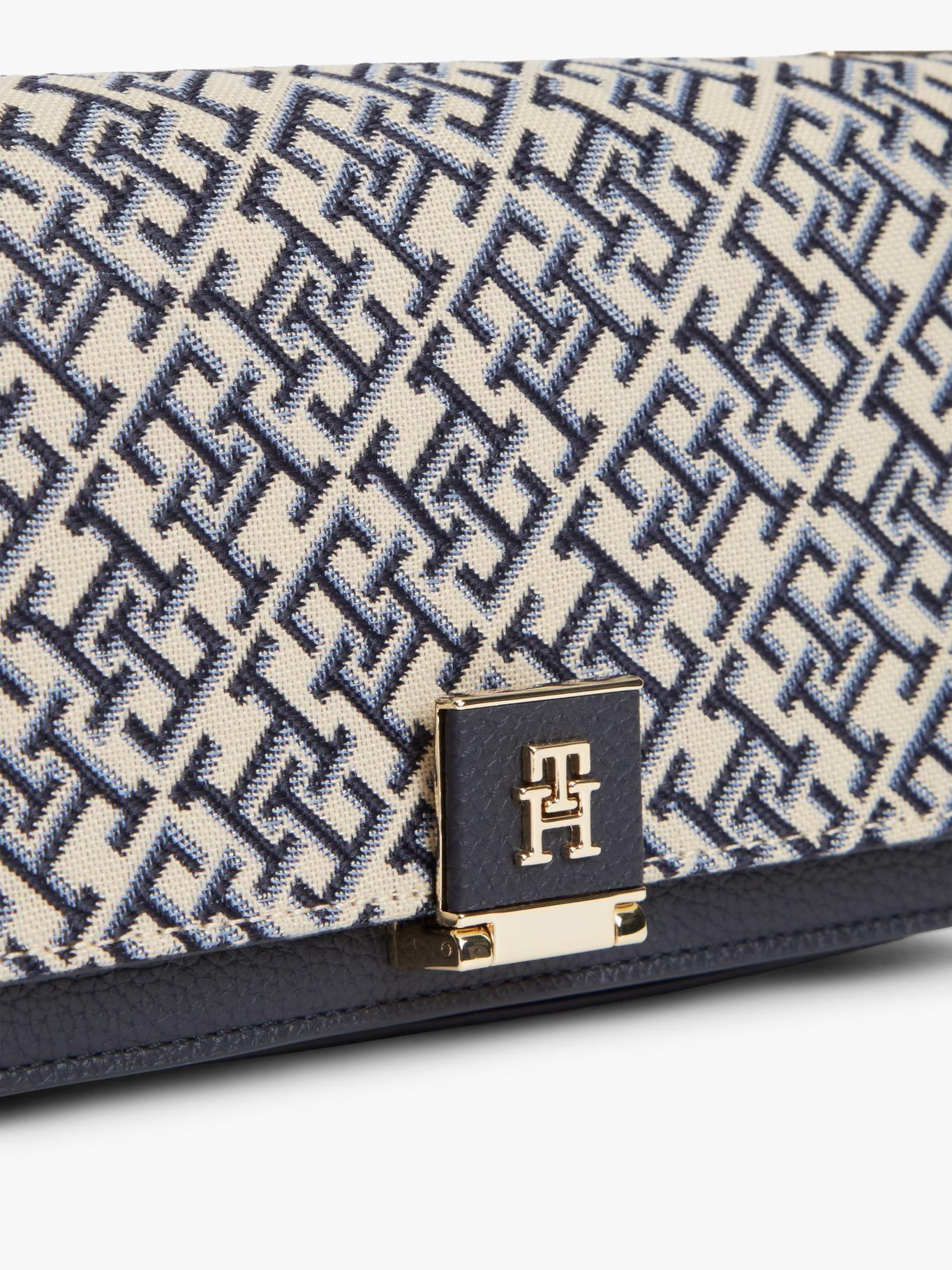 Cartera Con Cadena Jacquard-3