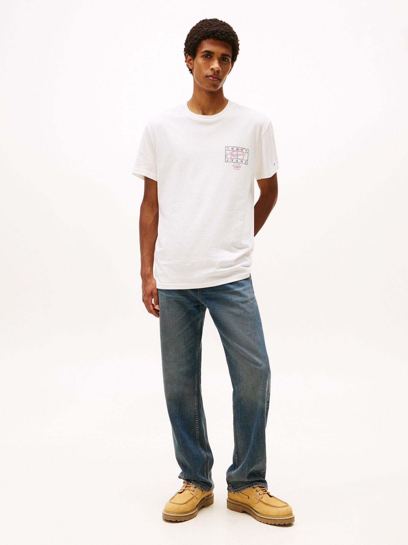 Polera Con Logo Espray Regular Fit Tommy Jeans Blanco-1