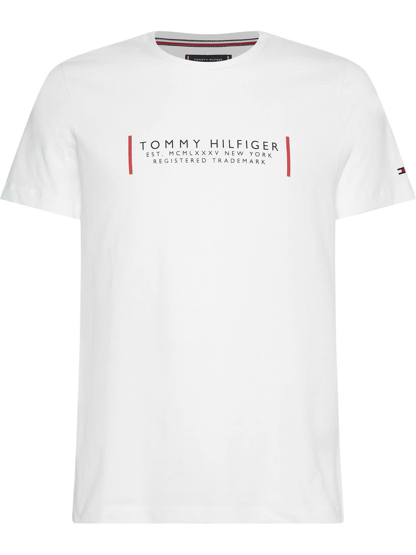 Polera Text Corporate Blanco Tommy Hilfiger-0