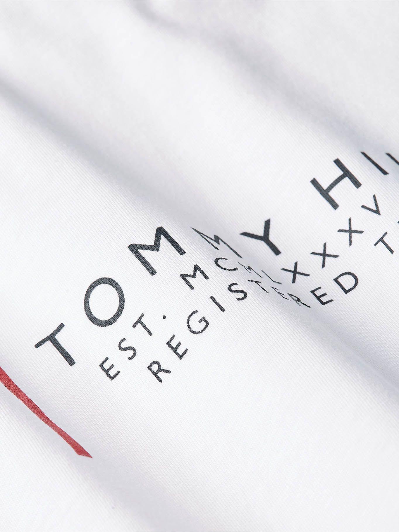 Polera Text Corporate Blanco Tommy Hilfiger-3