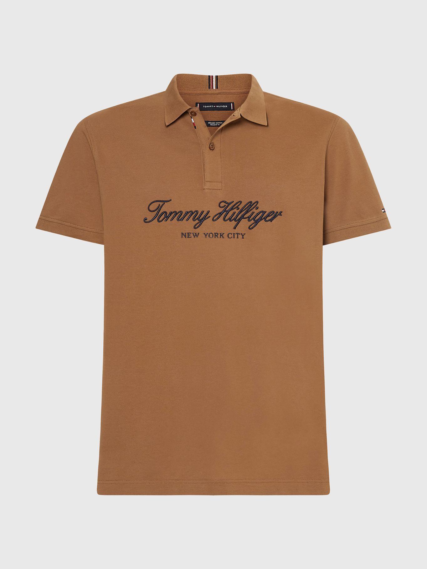 Polo Lux Branded Regular Fit Café Tommy Hilfiger-4