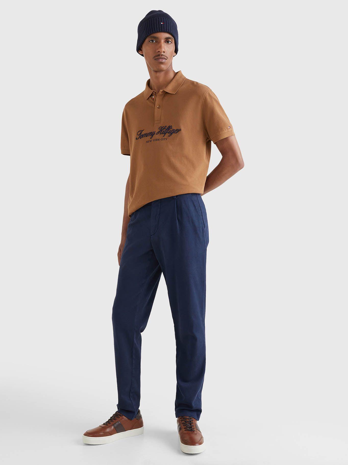Polo Lux Branded Regular Fit Café Tommy Hilfiger-1