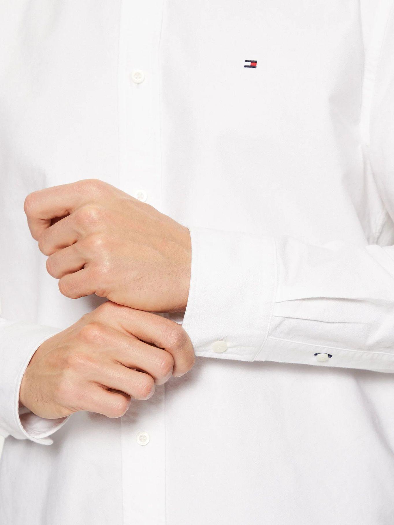 Camisa Oxford Heritage Regular YBR Blanco Tommy Hilfiger-4