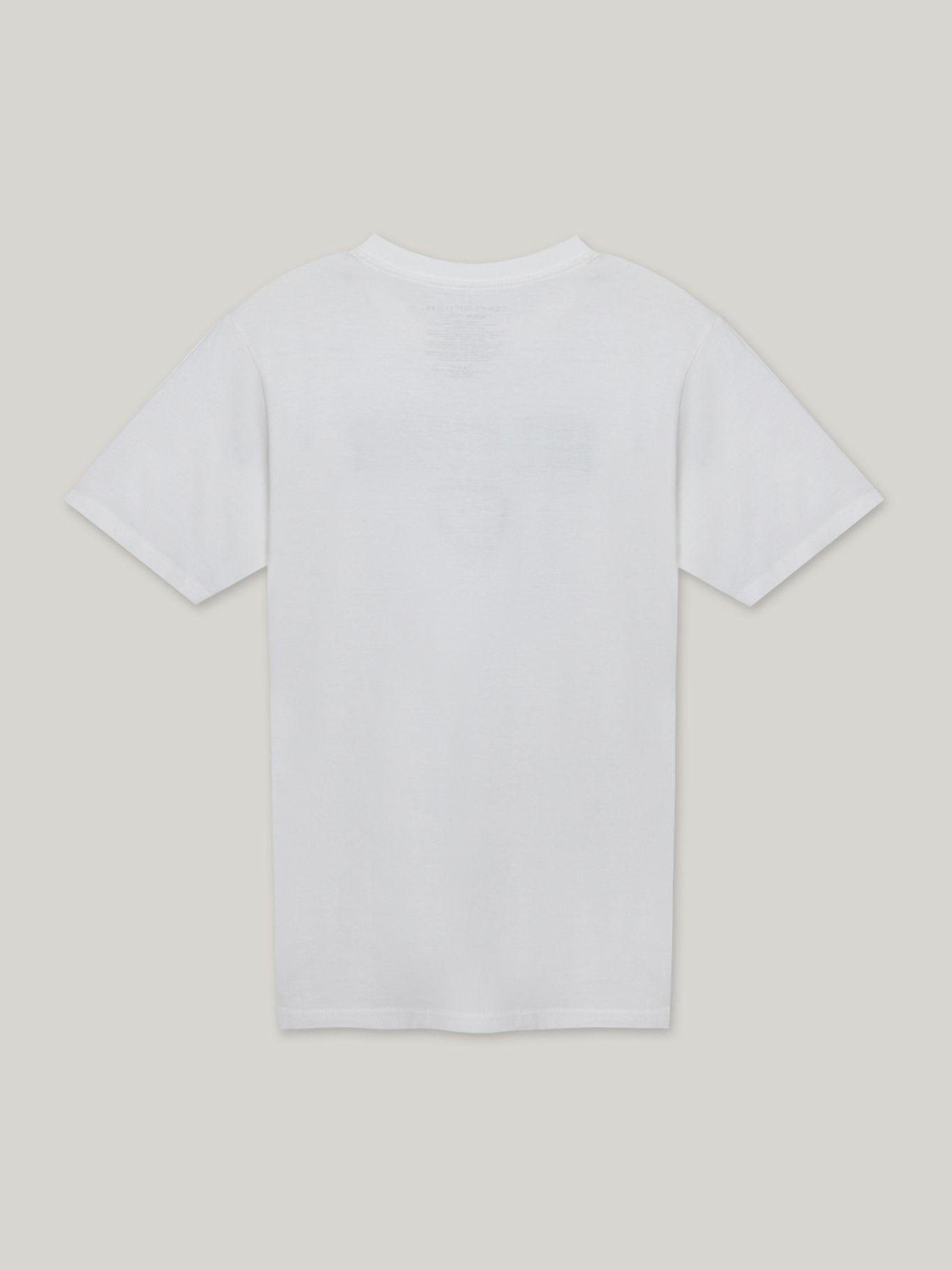 Polera De Niño Script Con Logo Blanco Tommy Hilfiger-1
