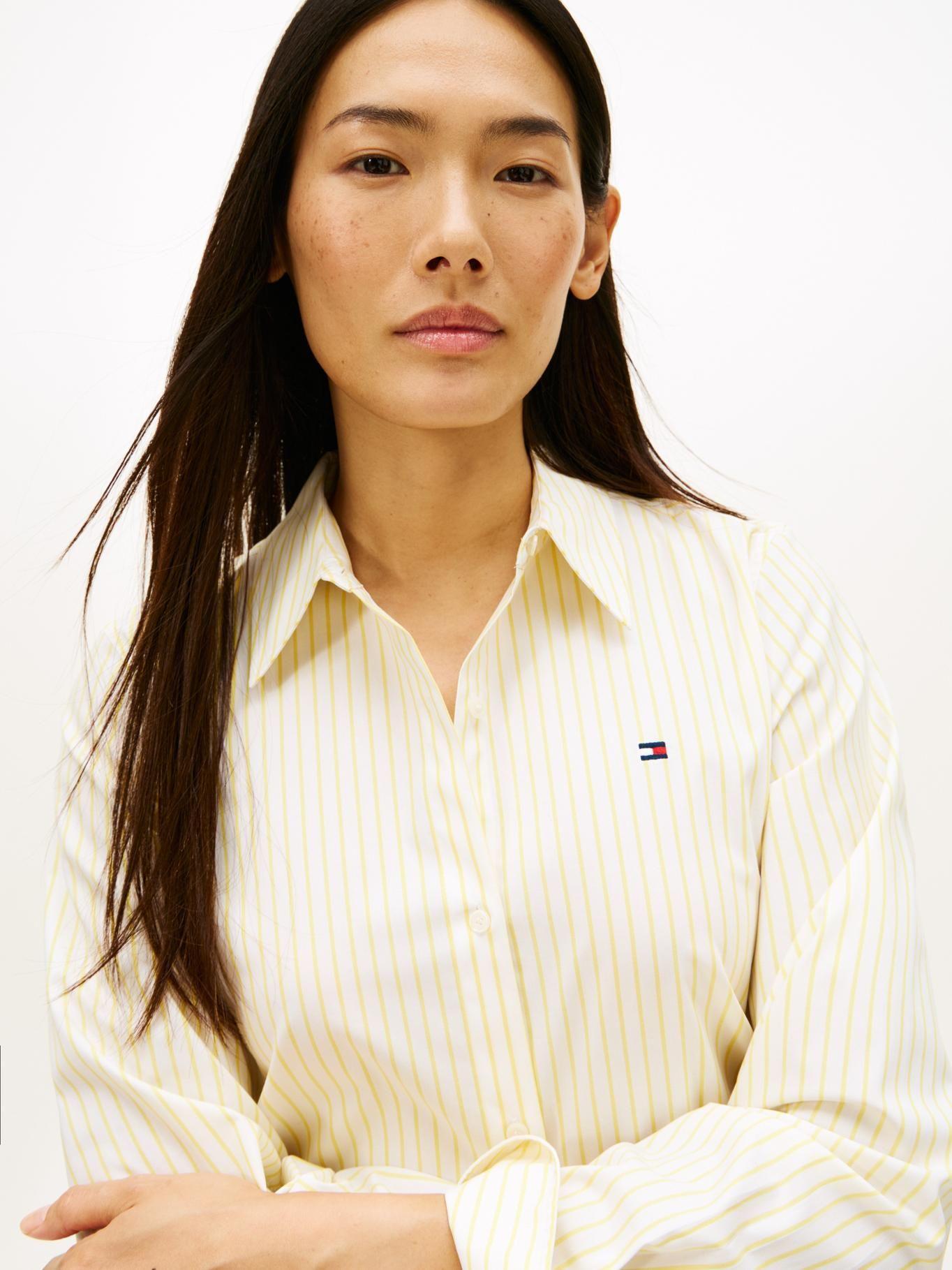 Camisa A Rayas Regular Fit Tommy Hilfiger Amarillo-3