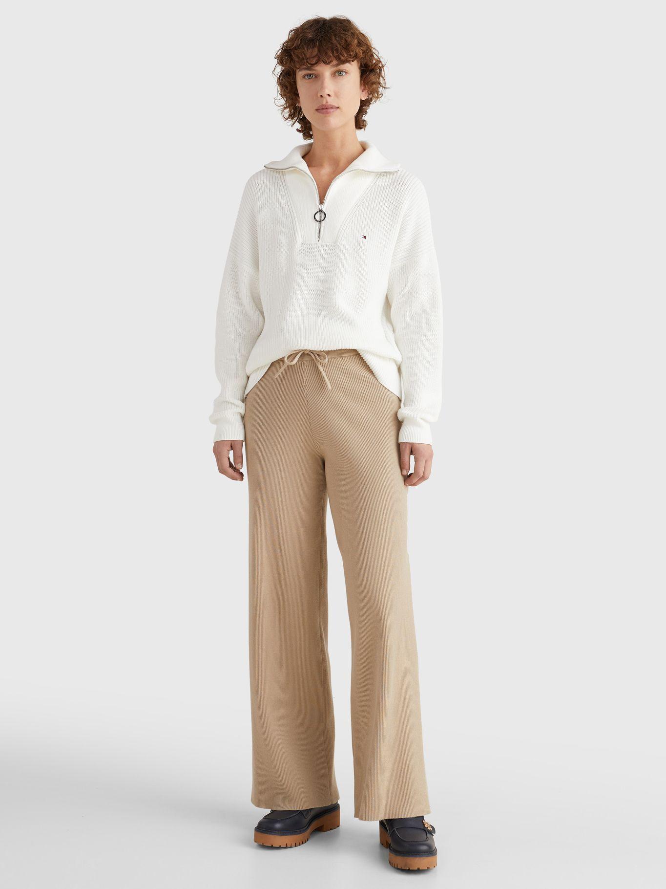 Sweater Relaxed Half Zip Blanco Tommy Hilfiger-4