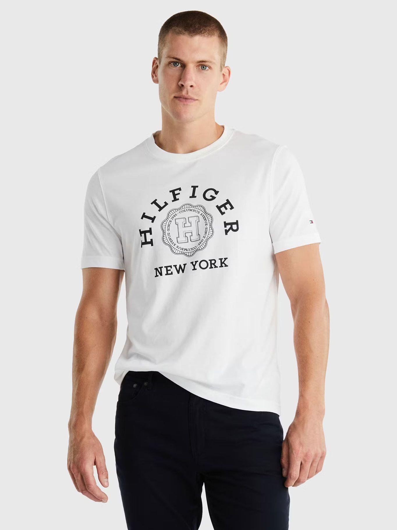 Polera Con Logo Circular Monogram Blanco Tommy Hilfiger-0