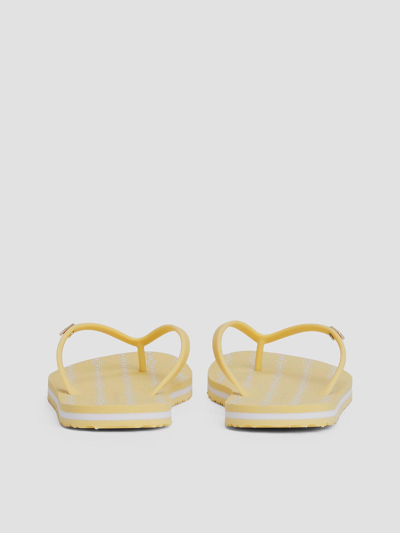 Sandalias Con Logo Esmaltado Amarillo Tommy Hilfiger-1