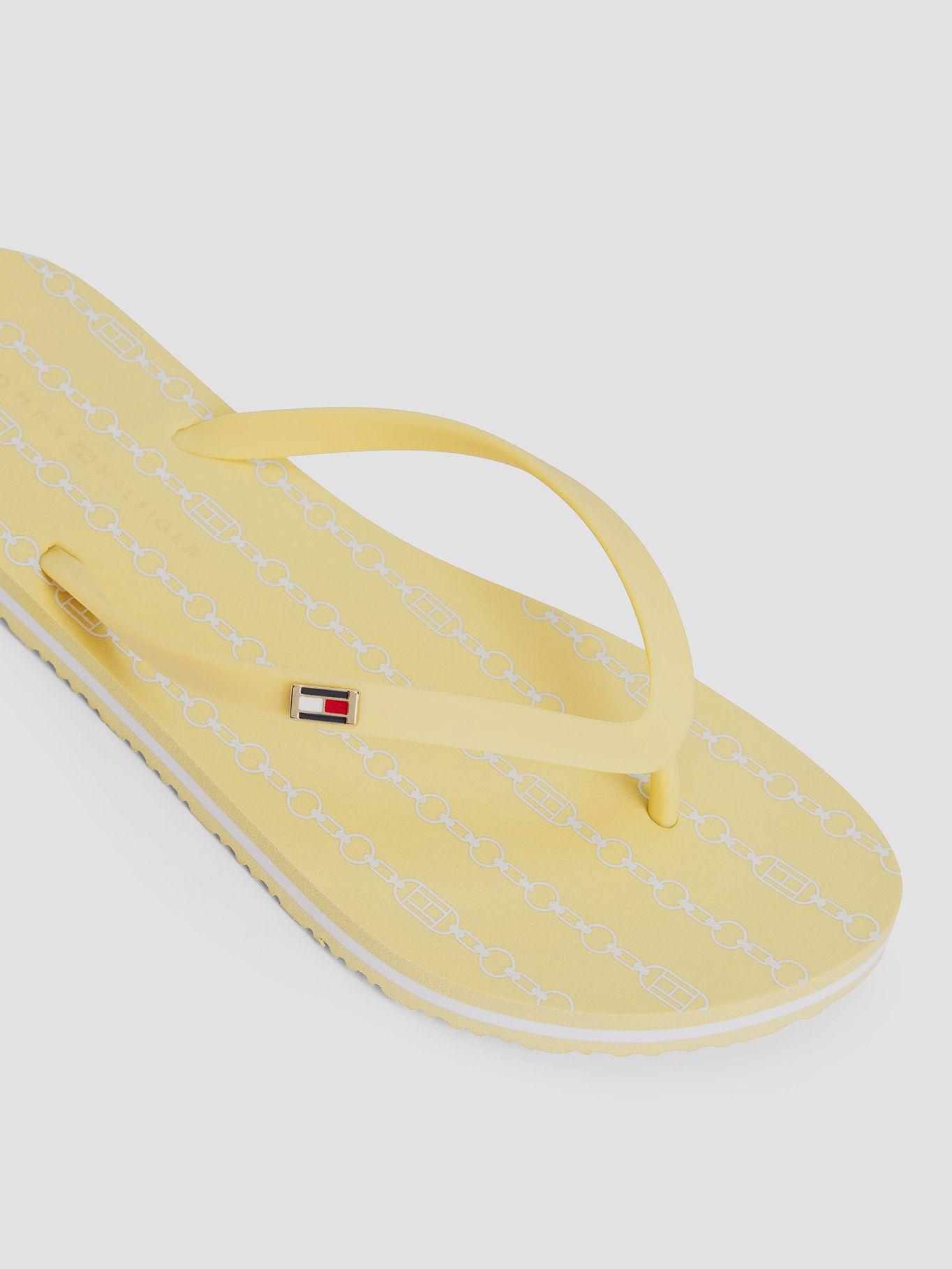 Sandalias Con Logo Esmaltado Amarillo Tommy Hilfiger-6