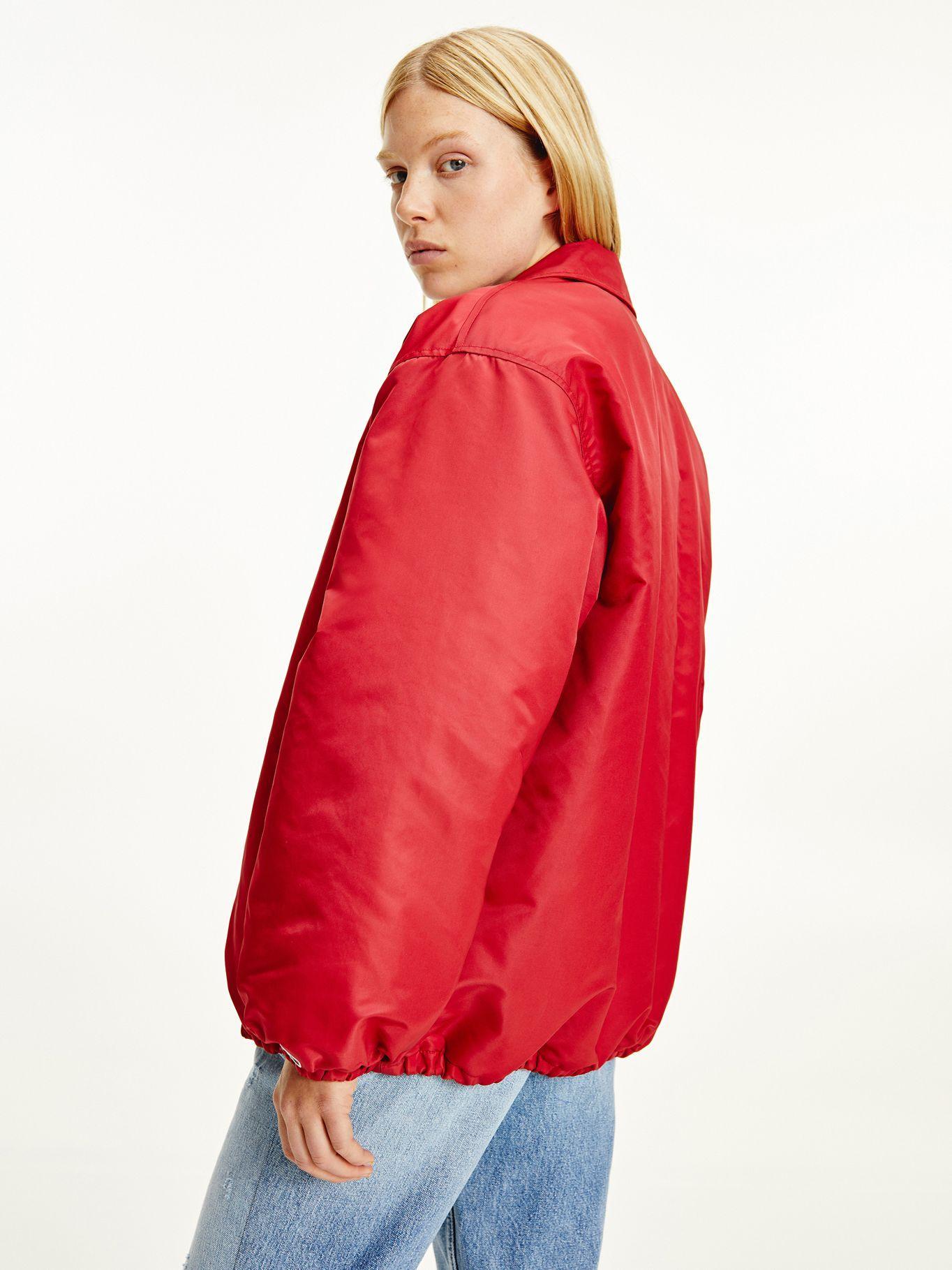 Chaqueta College Nailon Rojo Tommy Jeans F2-1