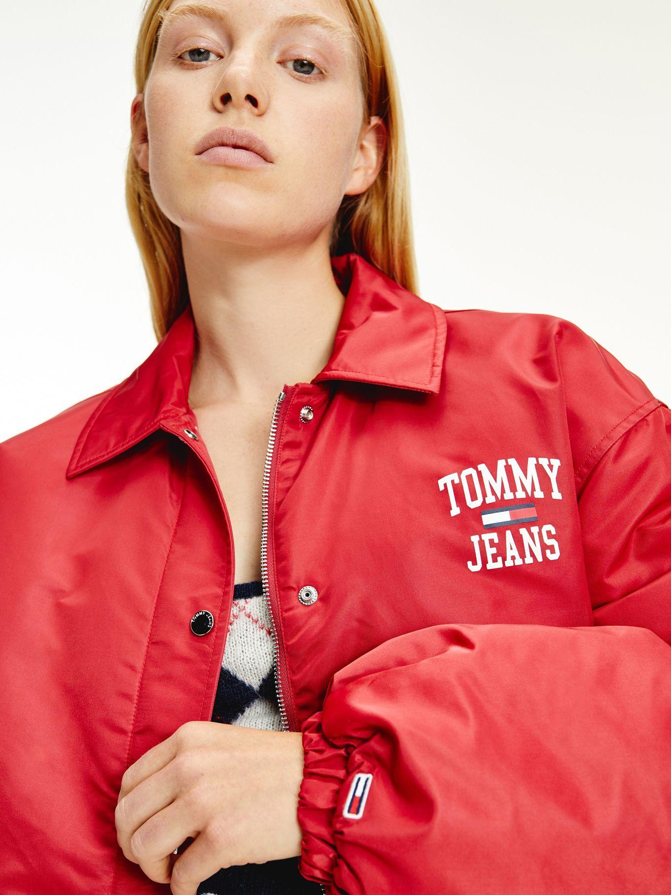 Chaqueta College Nailon Rojo Tommy Jeans F2-2