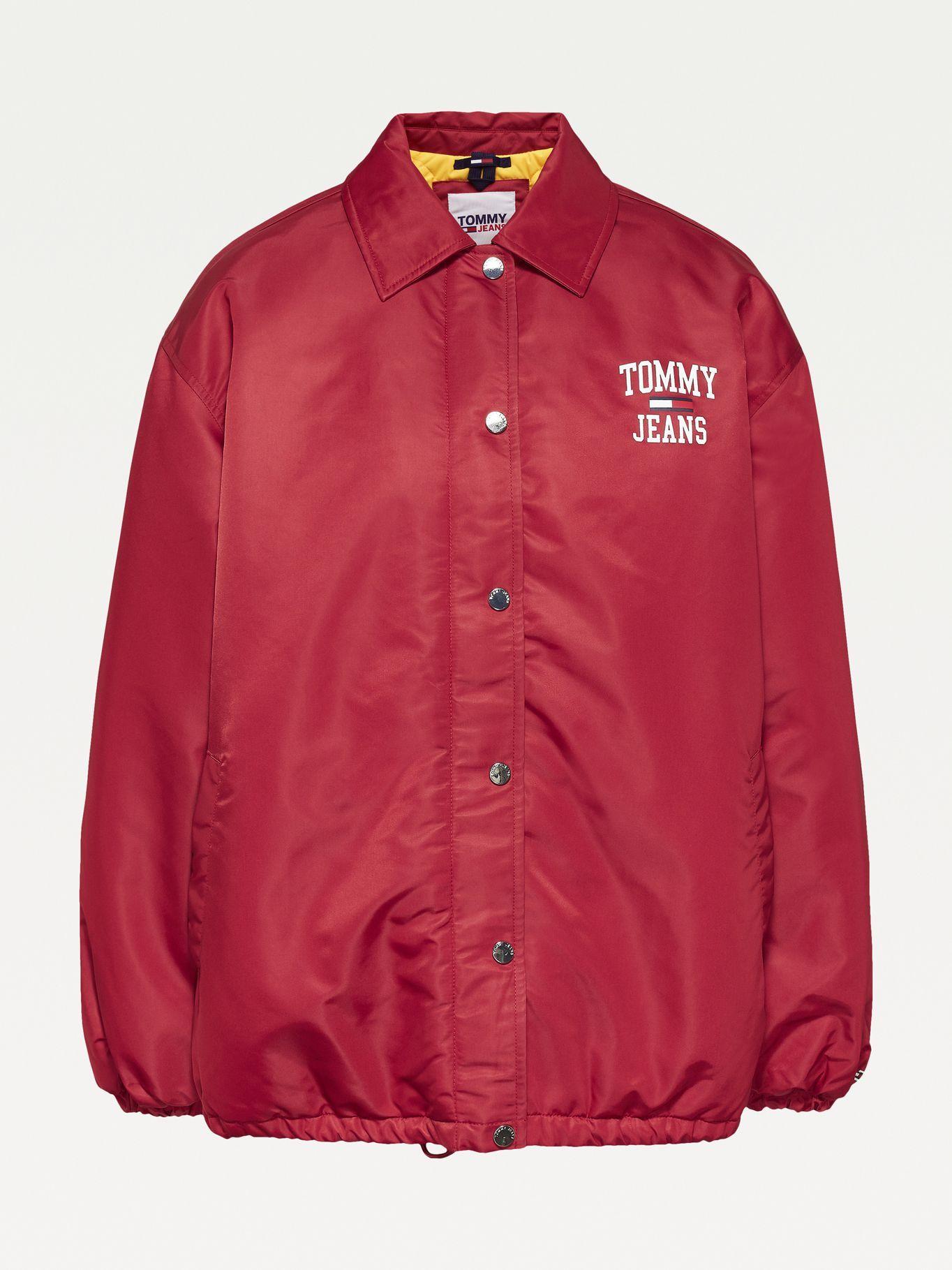 Chaqueta College Nailon Rojo Tommy Jeans F2-3