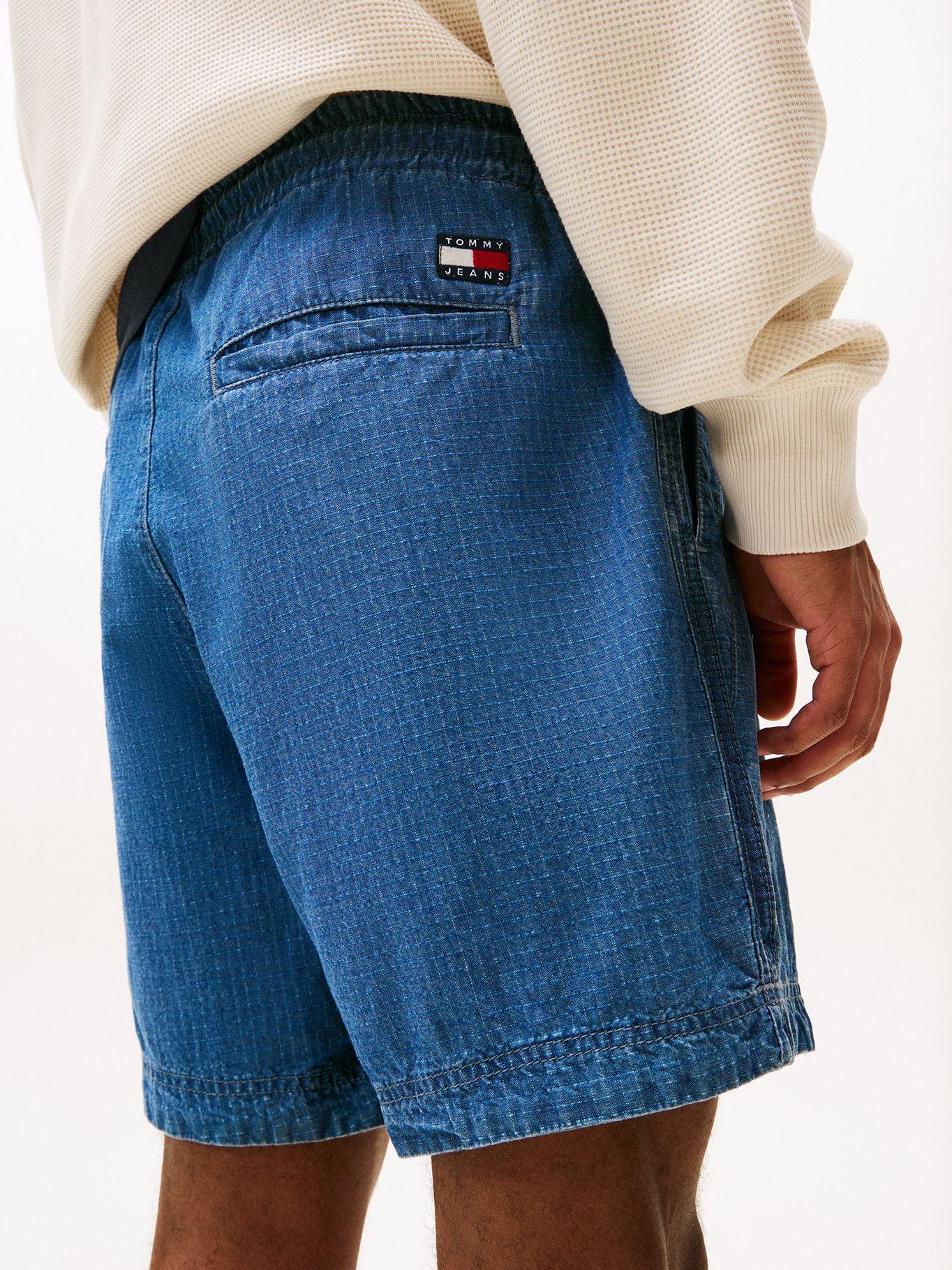 Short Amplio De Tejido Ripstop Azul Tommy Jeans-3