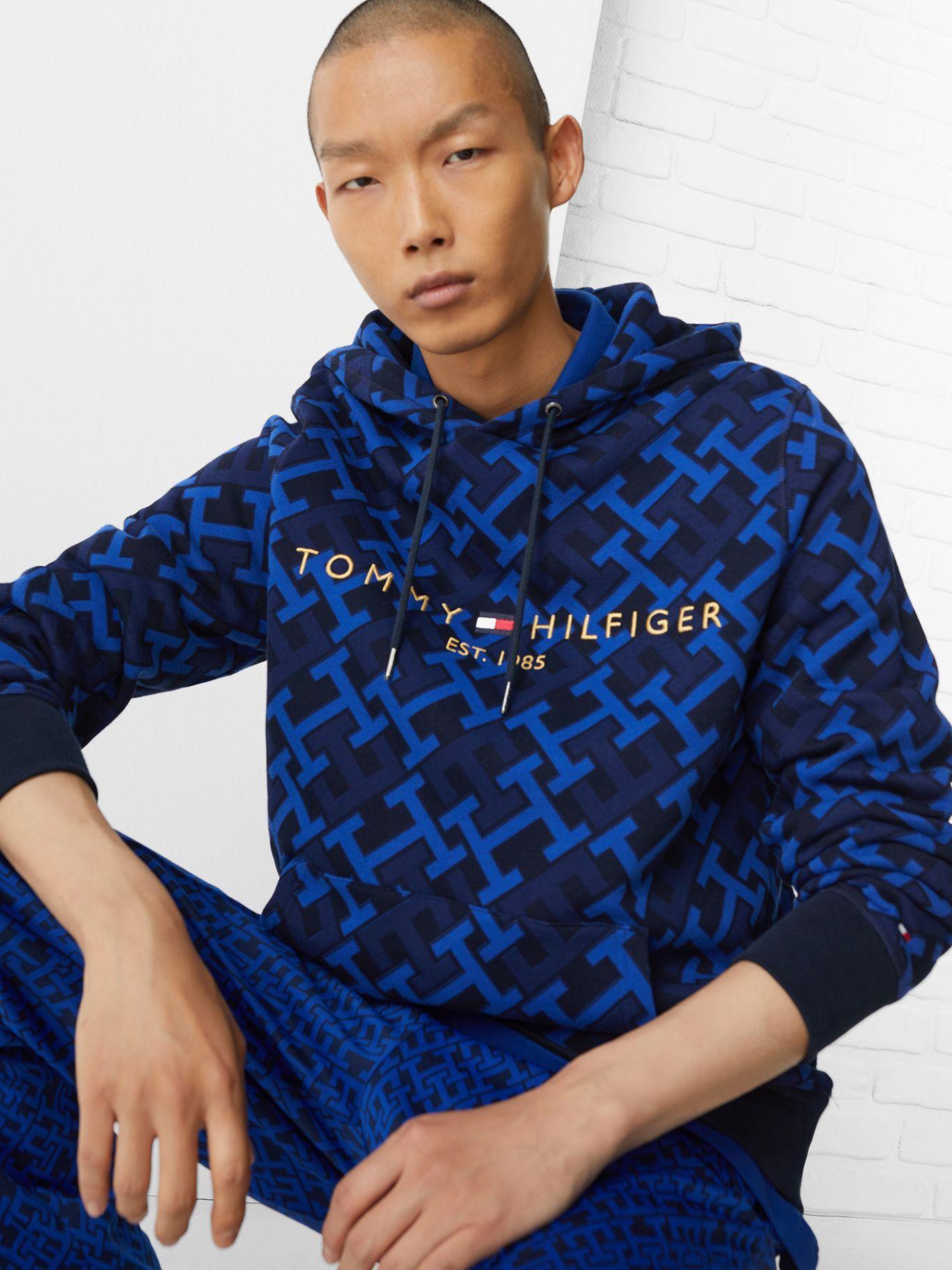 Polerón Hoodie Monogram Azul Tommy Hilfiger-3