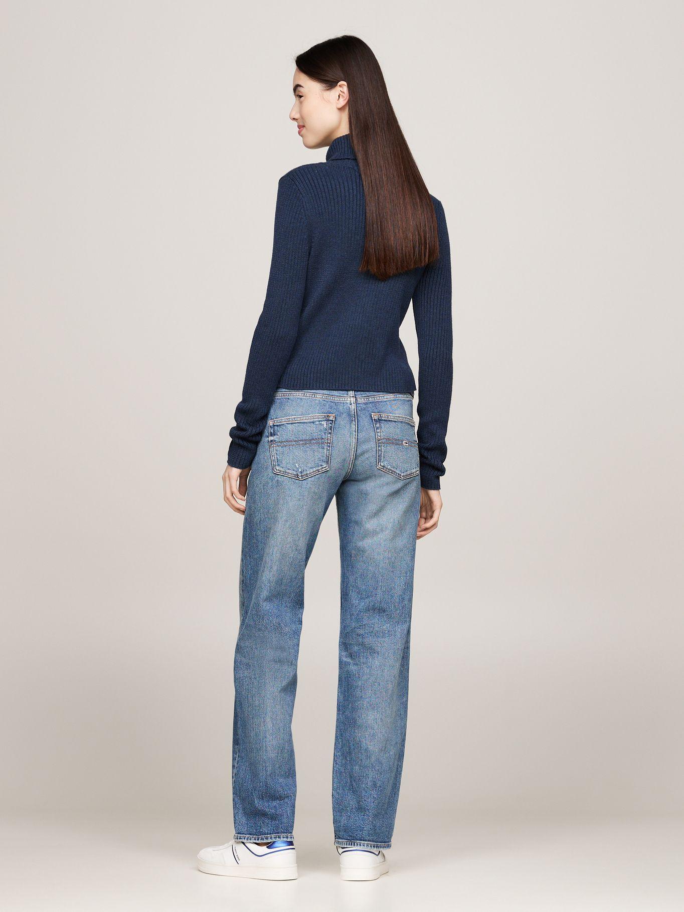 Sweater De Cuello Alto Slim Fit Azul Tommy Hilfiger-2