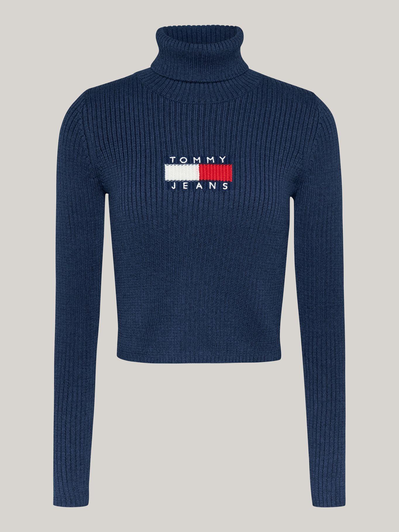 Sweater De Cuello Alto Slim Fit Azul Tommy Hilfiger-4