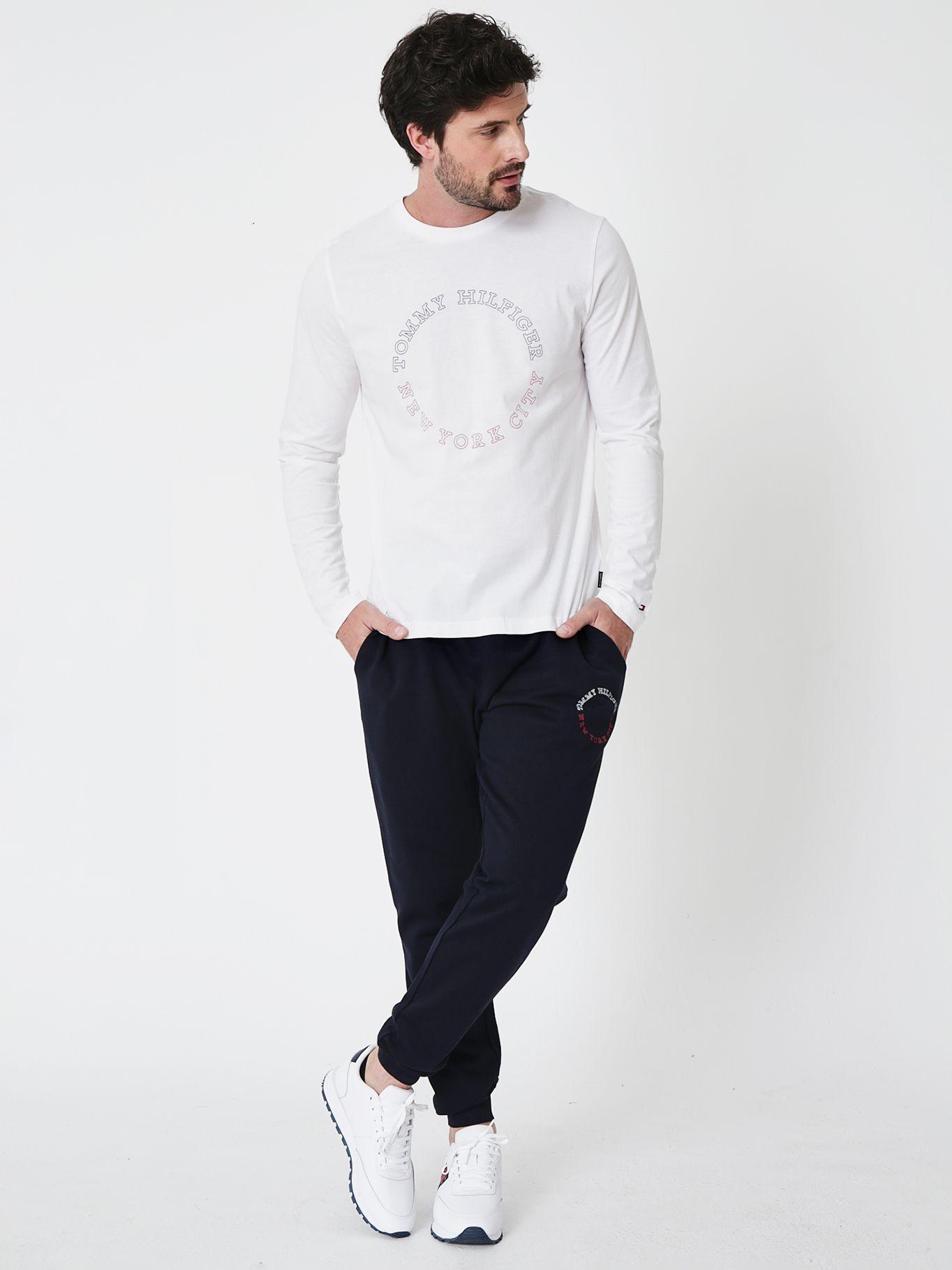 Polera Con Logo Circular Monotype Blanco Tommy Hilfiger-2