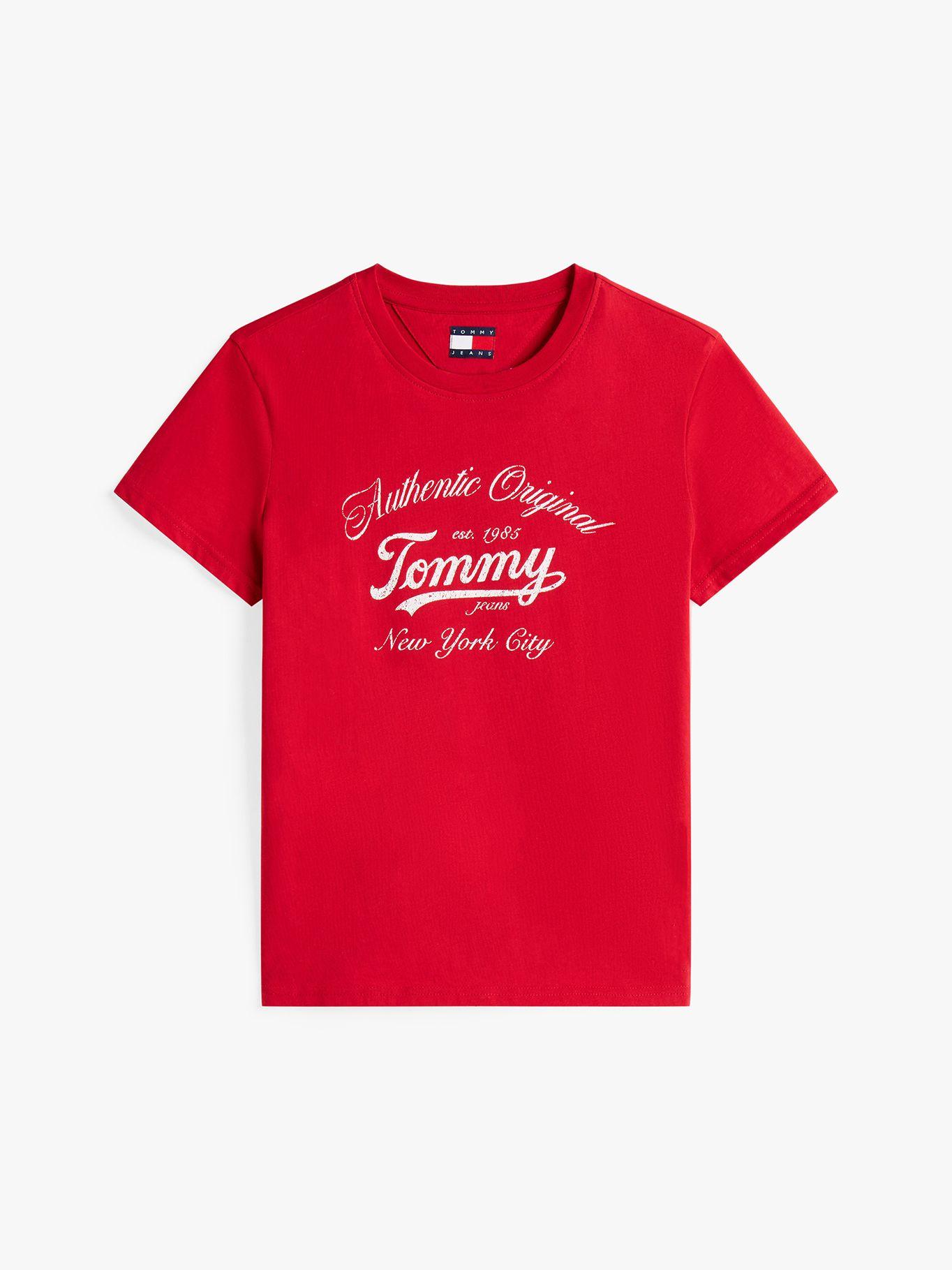 Polera Essential De Corte Regular Rojo XLE Tommy Jeans-4
