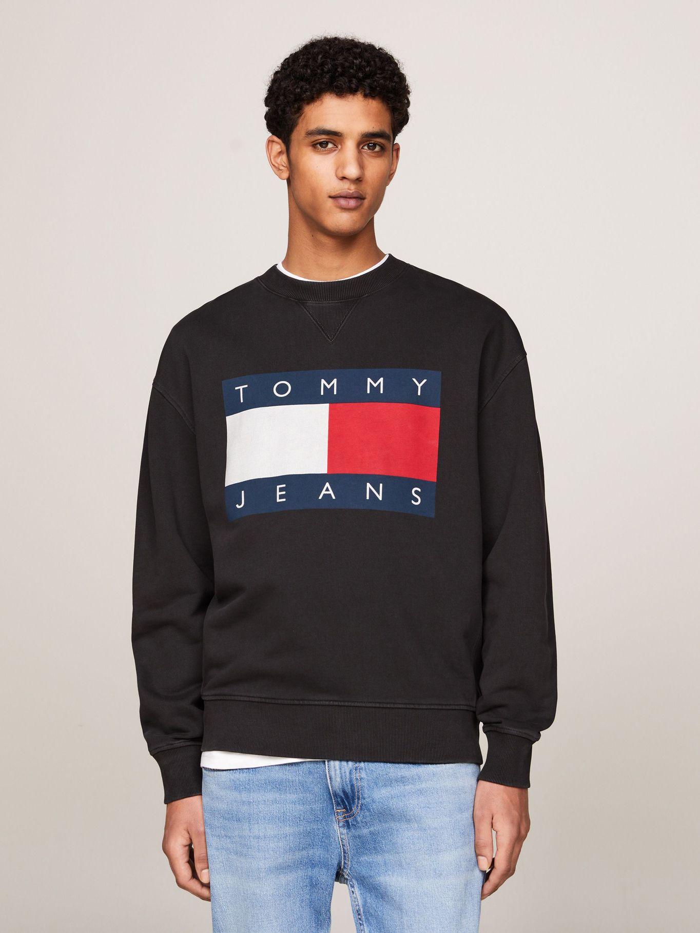 Polerón Con Logo Oversize Relaxed Negro Tommy Jeans-0