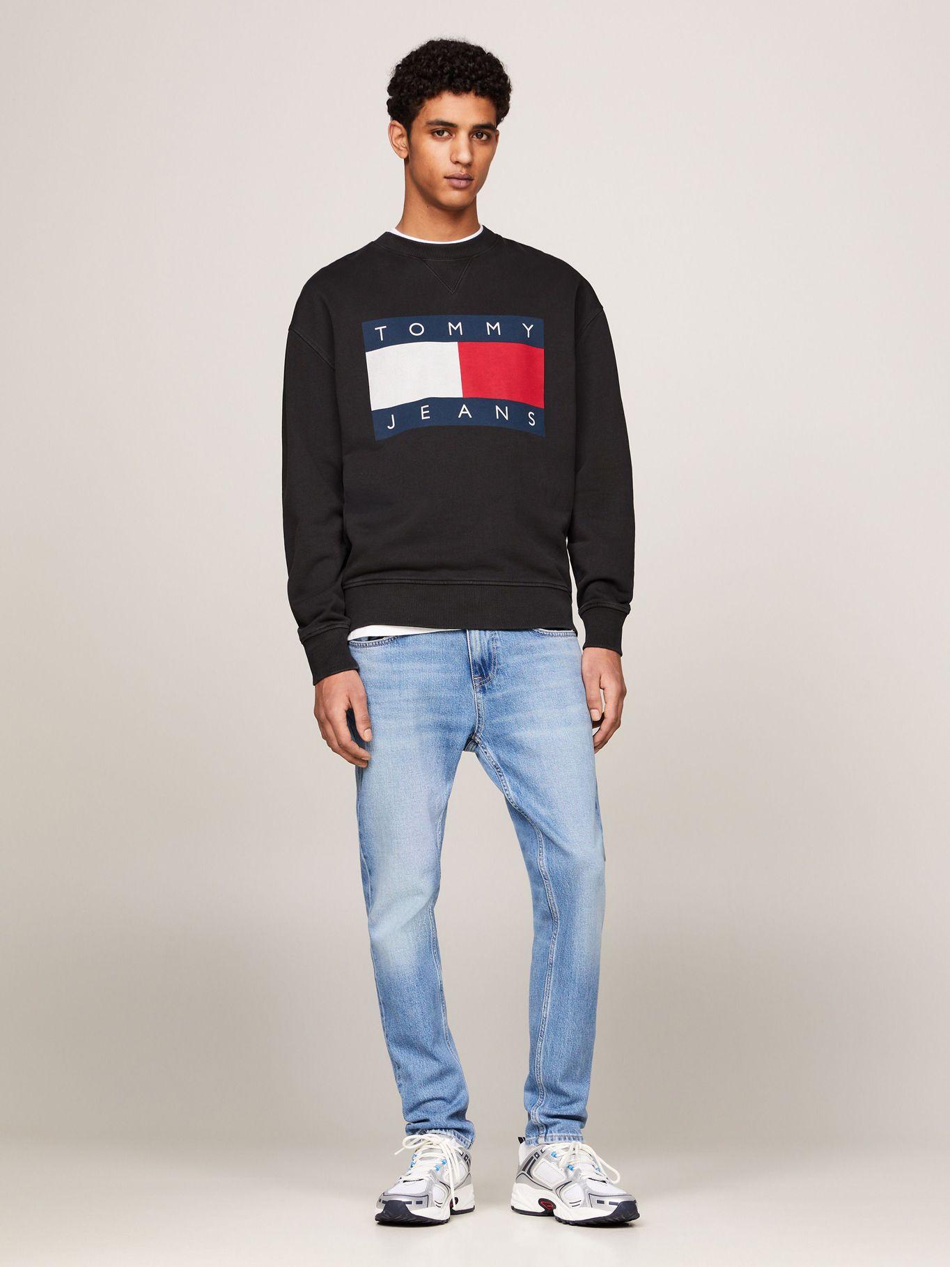 Polerón Con Logo Oversize Relaxed Negro Tommy Jeans-1