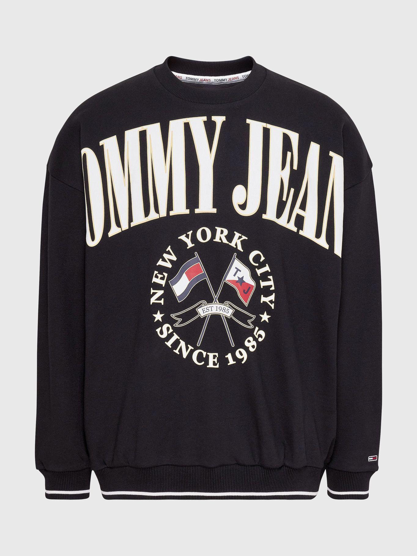 Polerón Skater Preppy Logo Negro Tommy Hilfiger-4