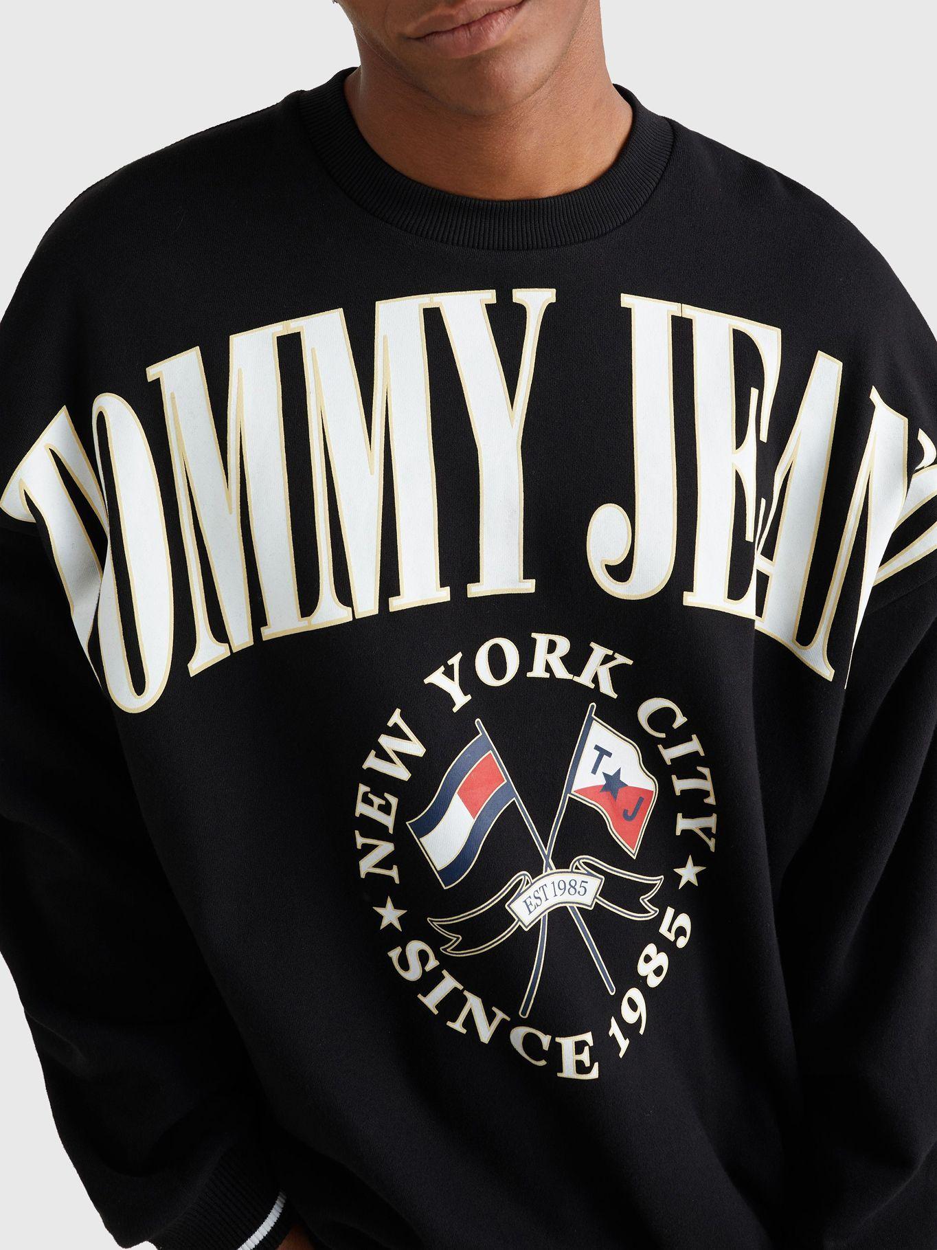Polerón Skater Preppy Logo Negro Tommy Hilfiger-3