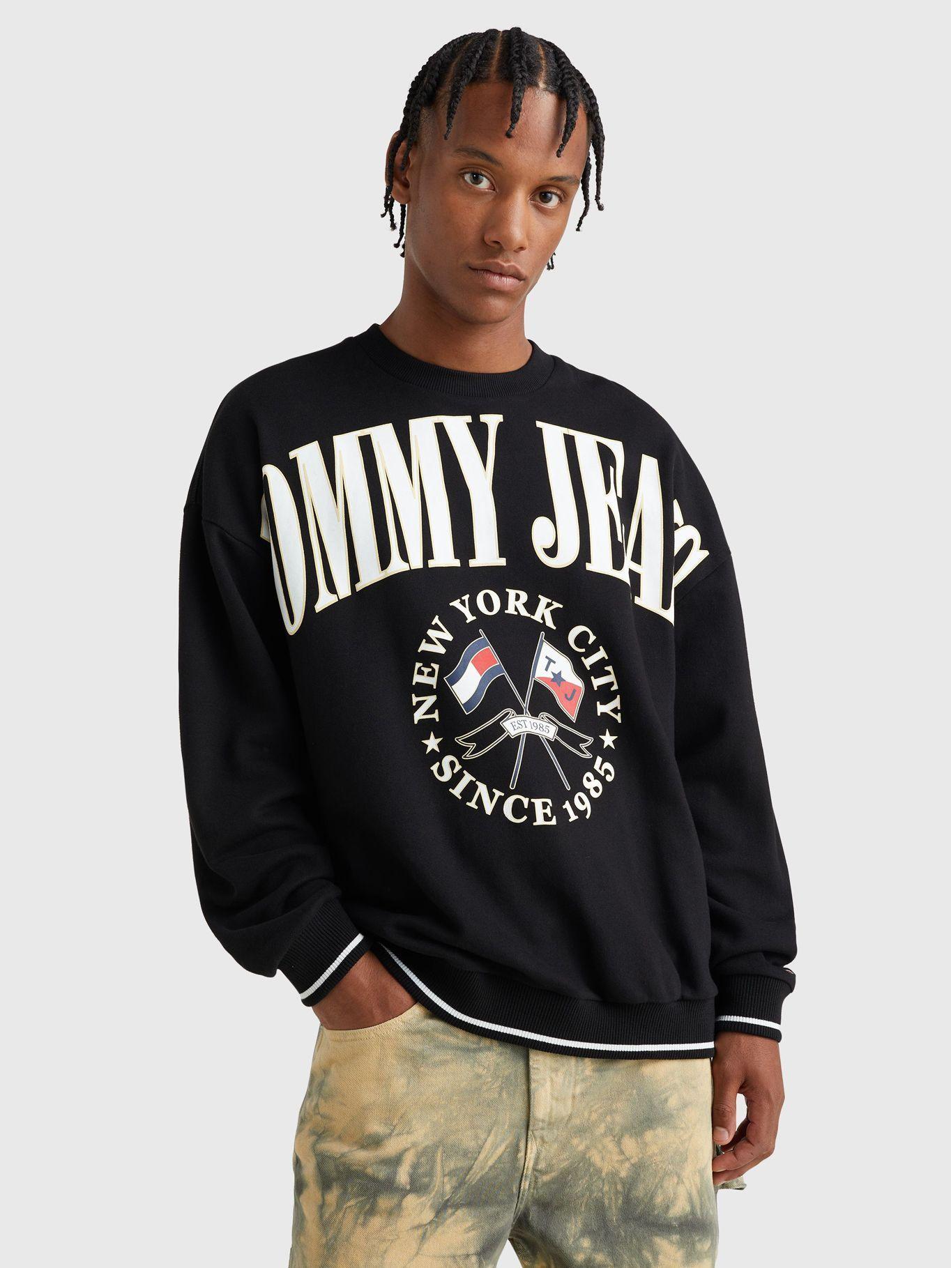 Polerón Skater Preppy Logo Negro Tommy Hilfiger-0