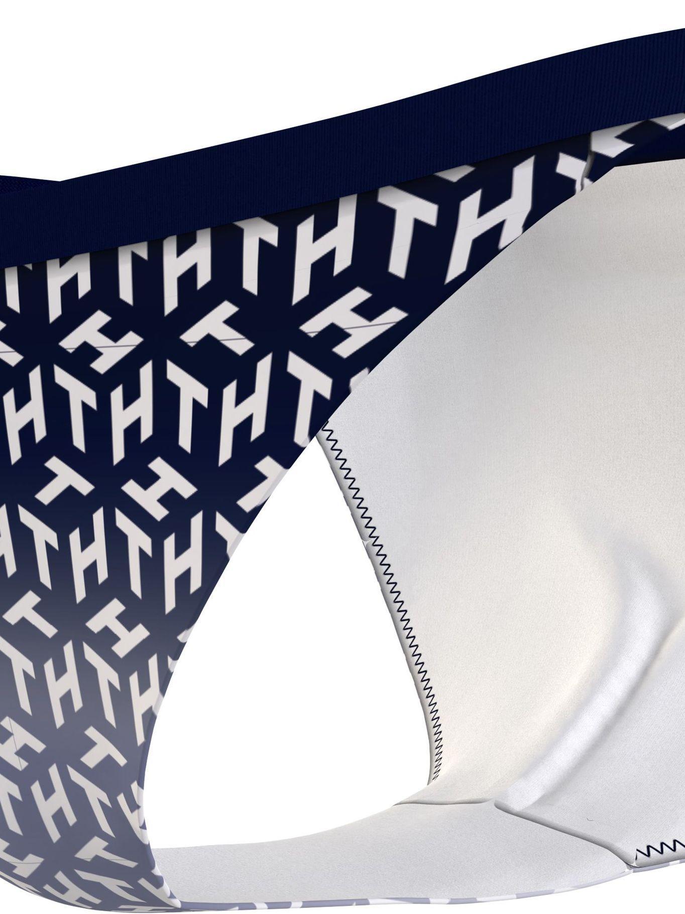 Parte Inferior De Bikini Monogram Azul Tommy Hilfiger-4