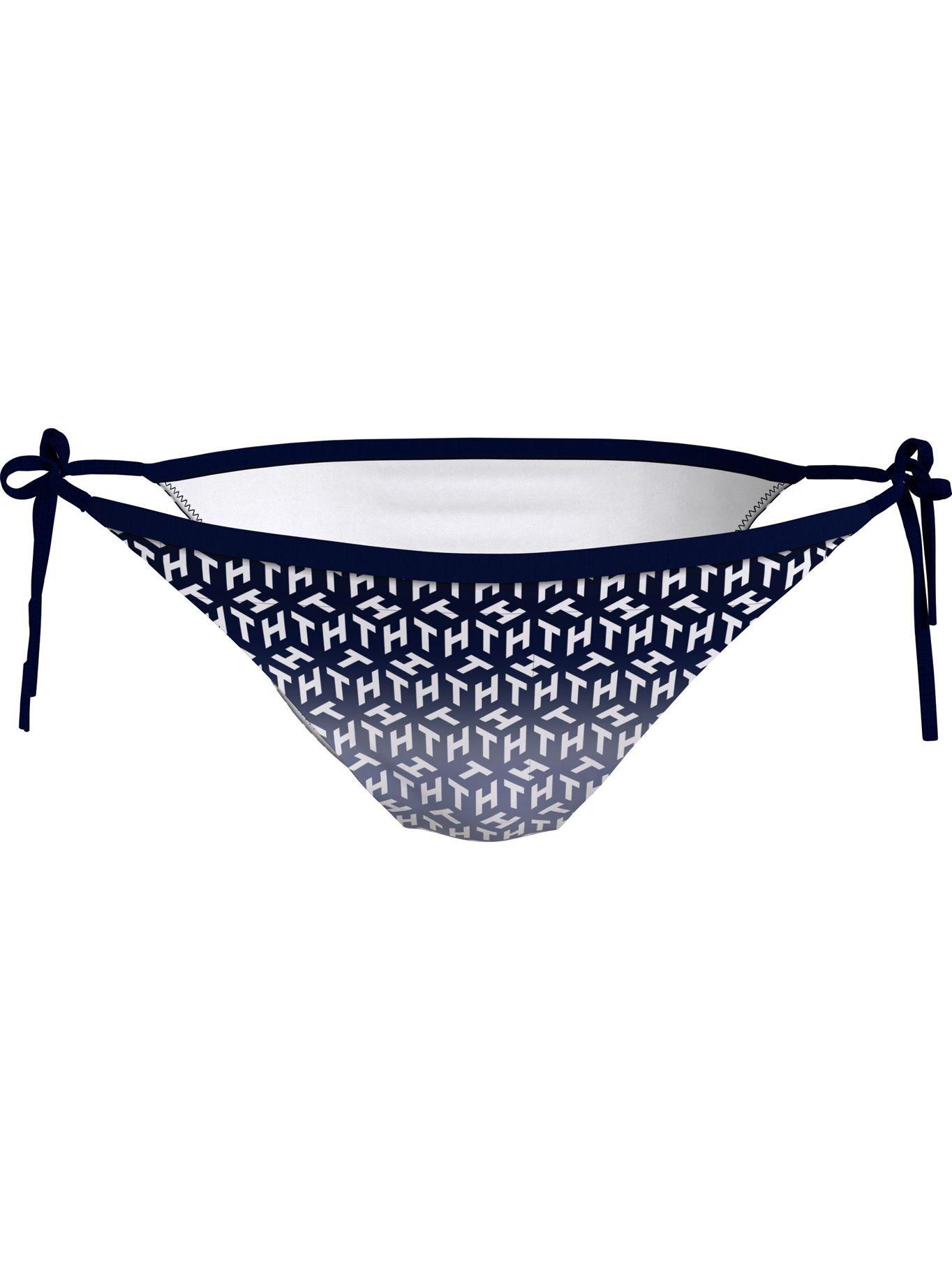 Parte Inferior De Bikini Monogram Azul Tommy Hilfiger-0