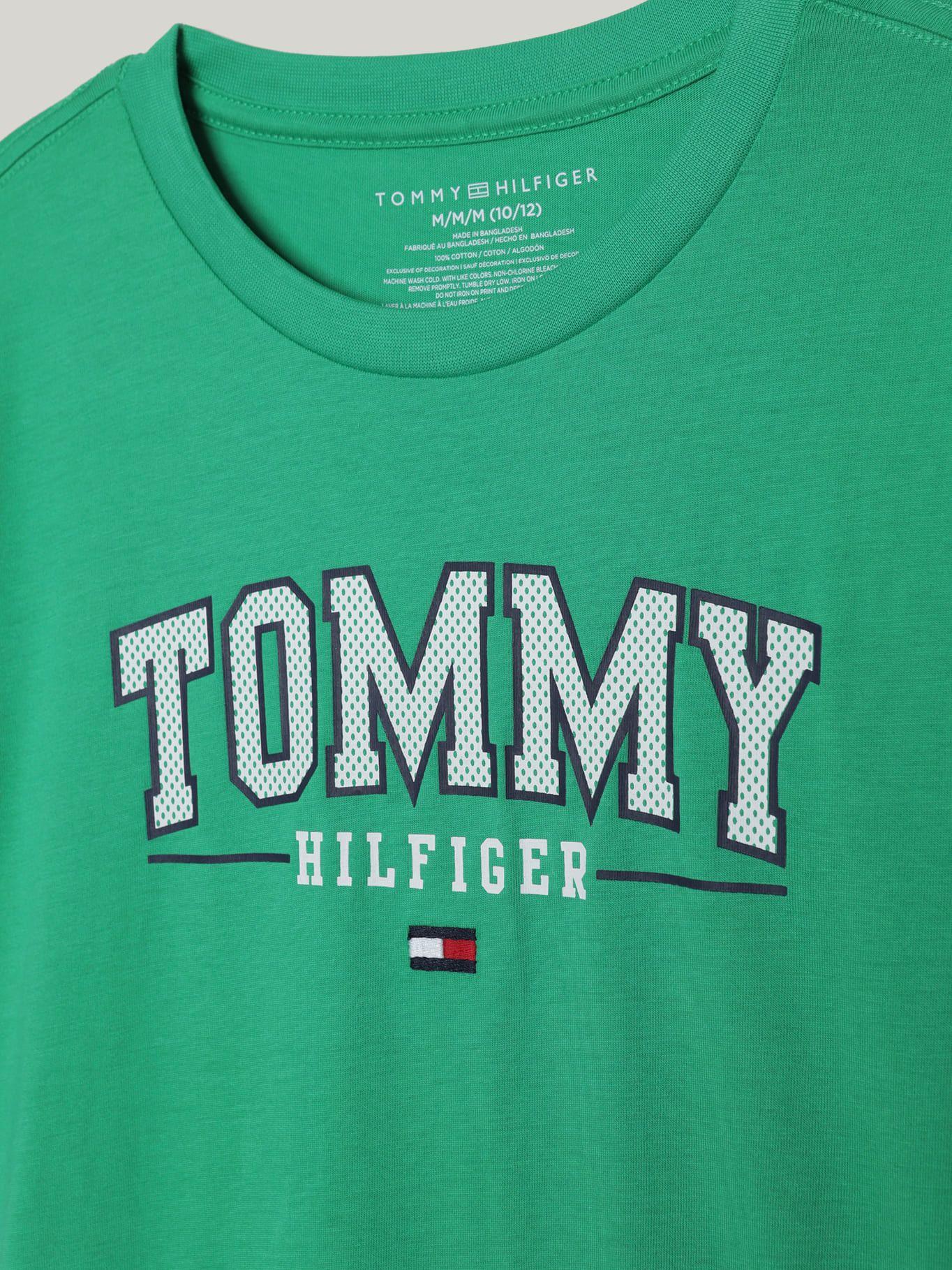 Polera De Niño Archive Con Logo Verde Tommy Hilfiger-2