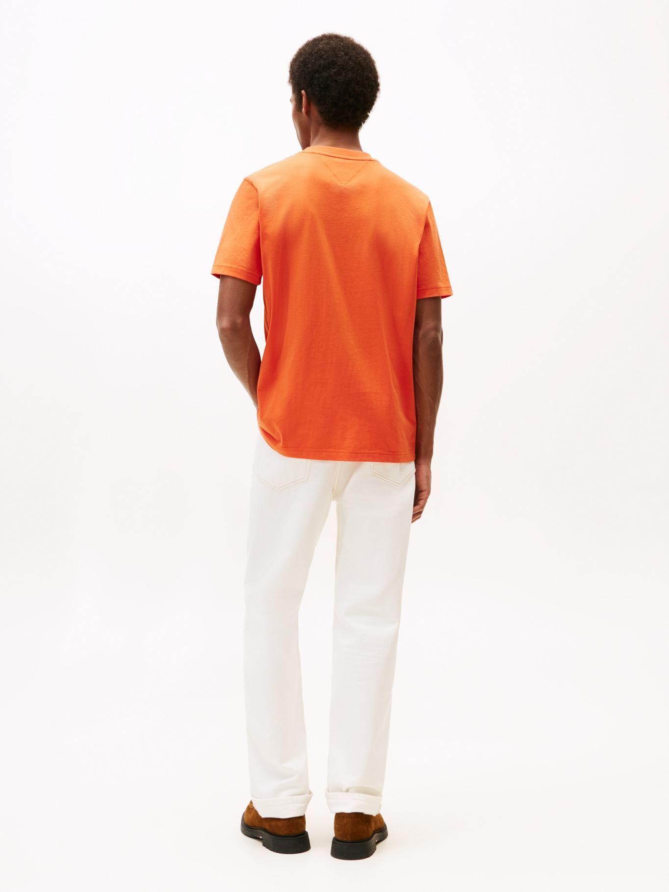 Polera Con Logo Regular Graff Naranja Tommy Hilfiger-2