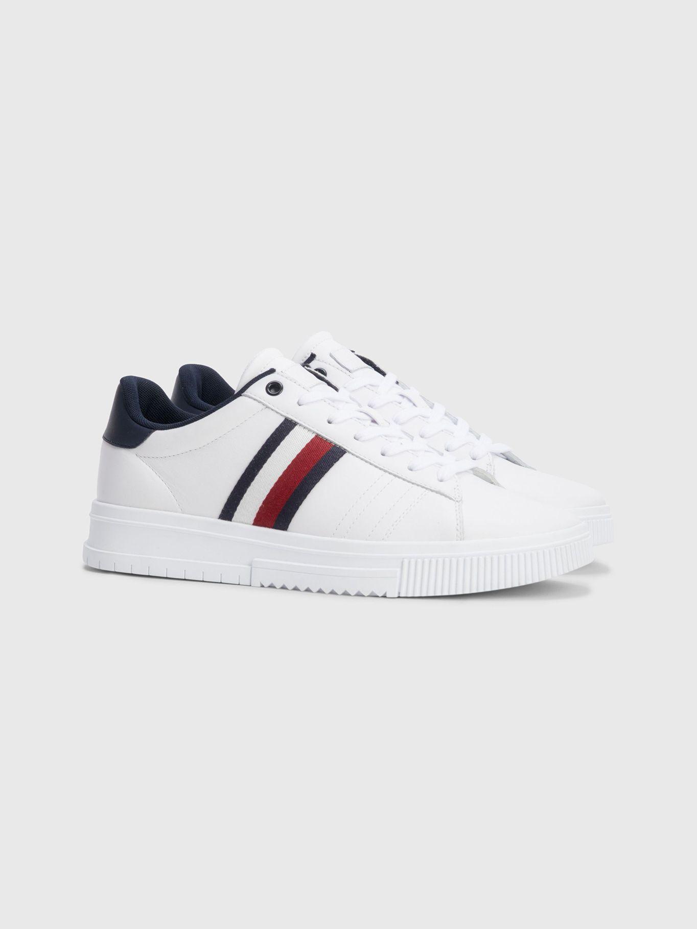 Zapatillas Supercup De Cuero Blanco Tommy Hilfiger-0